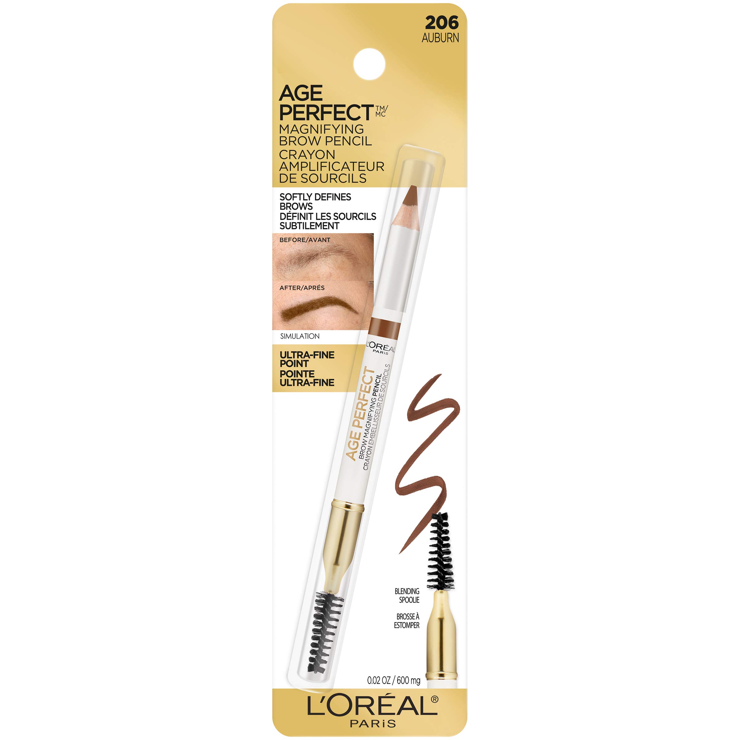 Foto 3 pulgar | Lápiz De Aumento De Cejas L'oréal Paris Age Perfect Auburn - Venta Internacional.