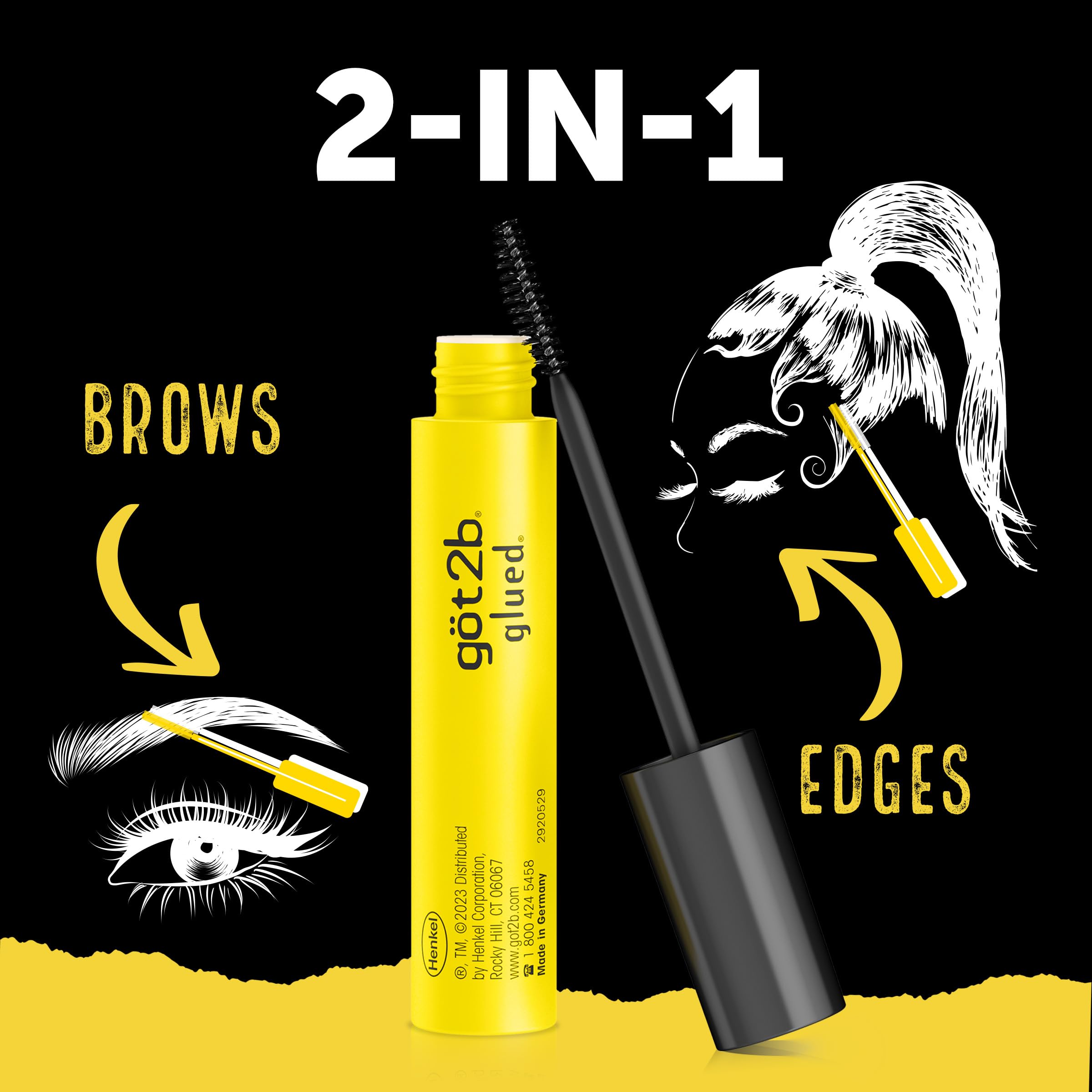 Foto 6 | Gel Para Cejas Y Cabello Got2b Glue Brows & Edges, Fórmula Vegana - Venta Internacional.