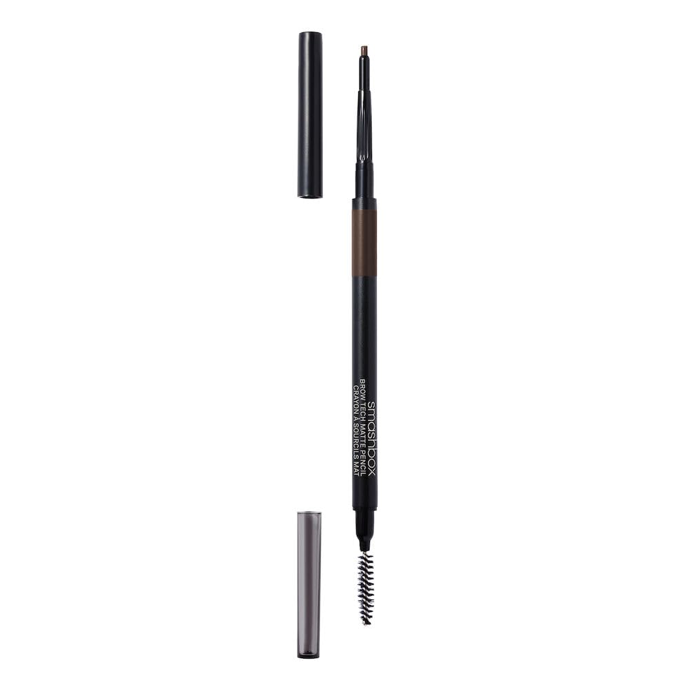 Foto 3 pulgar | Lápiz Para Cejas Smashbox Brow Tech Matte De Doble Punta, Color Marrón Oscuro - Venta Internacional.