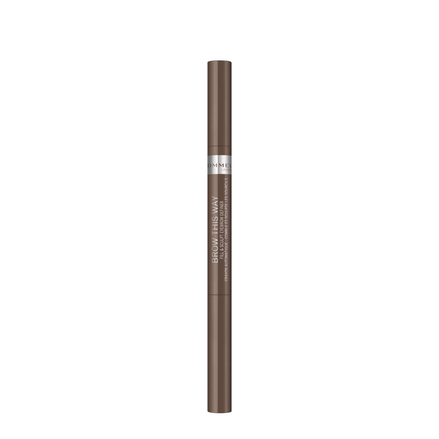 Foto 2 | Definedor De Cejas Rimmel Brow This Way Fill & Sculppt, Marrón Medio - Venta Internacional.