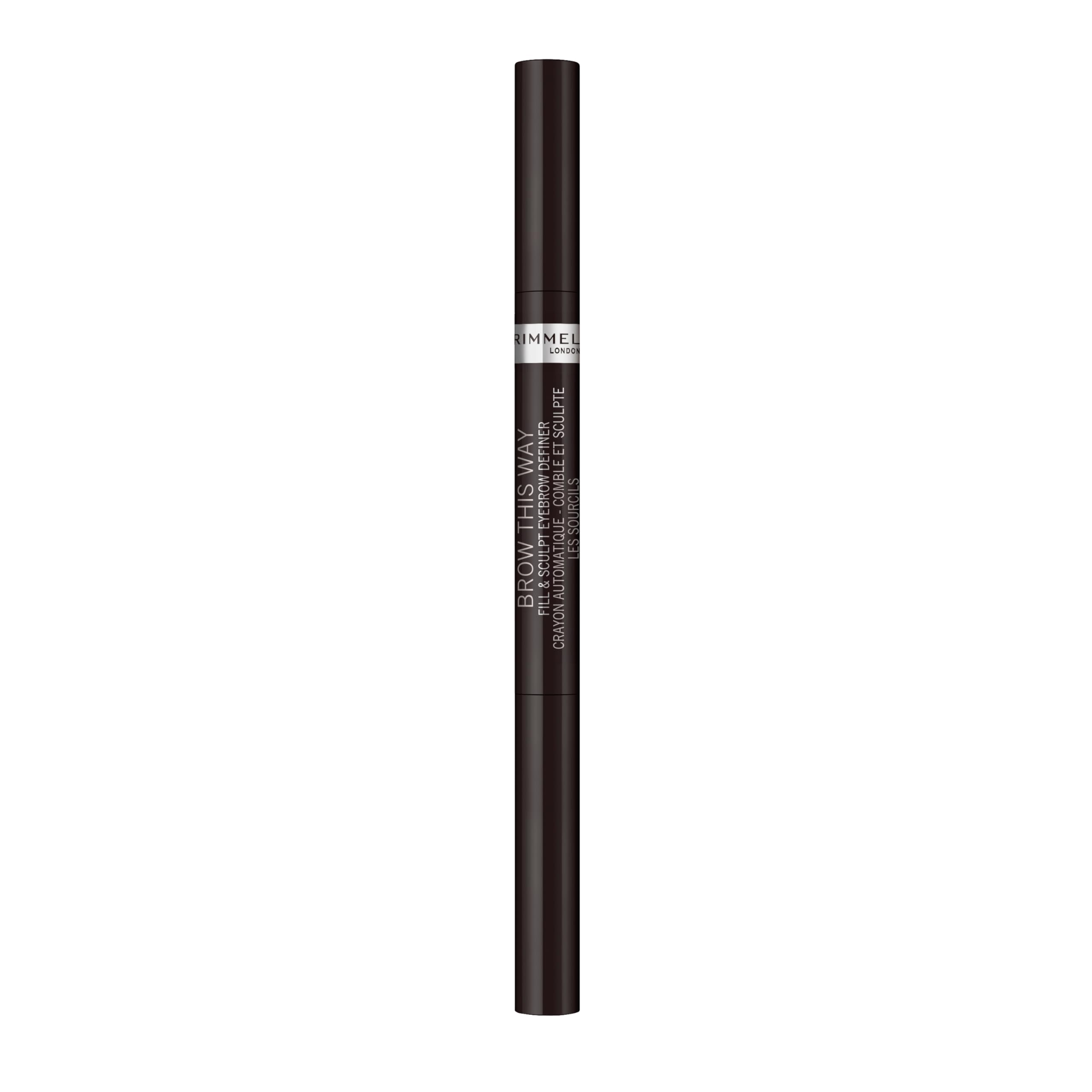 Definedor De Cejas Rimmel Brow This Way Fill & Sculpt, Color Negro Suave - Venta Internacional.