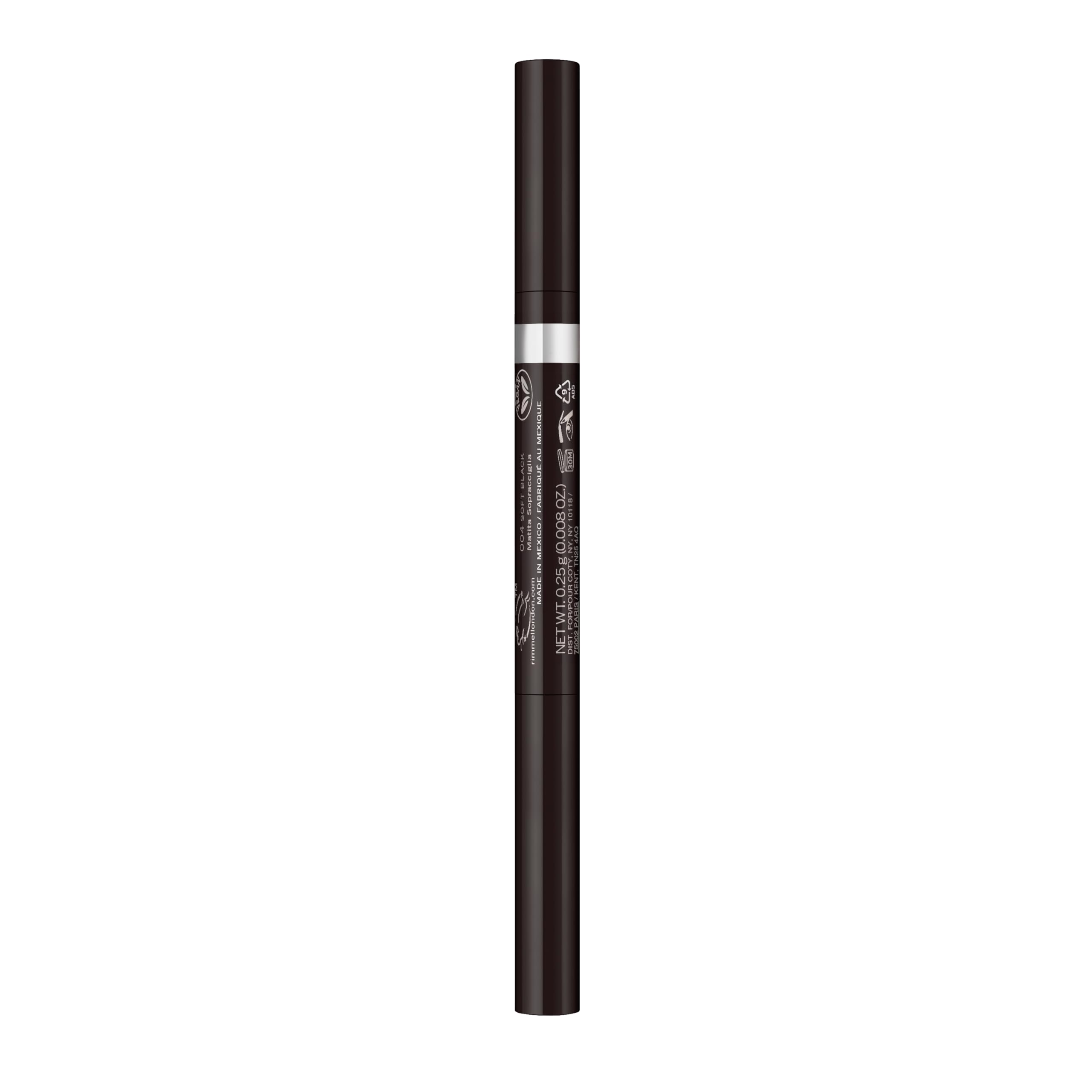Foto 3 pulgar | Definedor De Cejas Rimmel Brow This Way Fill & Sculpt, Color Negro Suave - Venta Internacional.