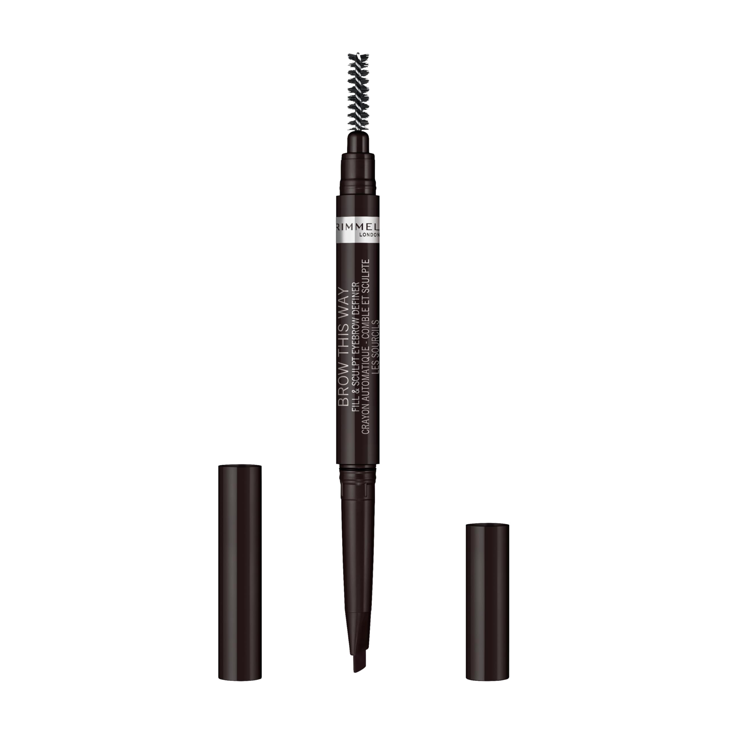Foto 4 pulgar | Definedor De Cejas Rimmel Brow This Way Fill & Sculpt, Color Negro Suave - Venta Internacional.