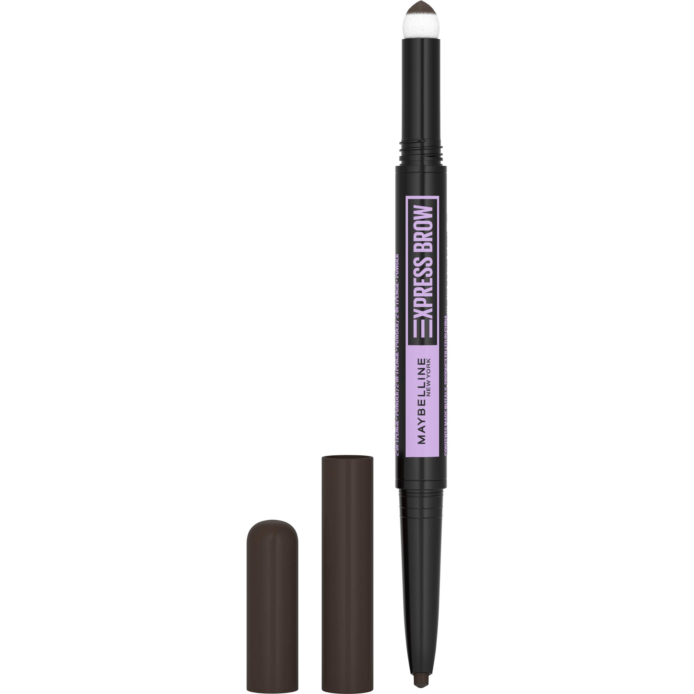 Foto 2 pulgar | Lápiz Y Polvo Para Cejas Maybelline Express Brow Black Brown - Venta Internacional.
