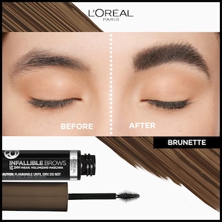 Foto 2 | Máscara Para Cejas L'oreal Paris Infallible Voluminizing 24h 5.0 Brunette - Venta Internacional.
