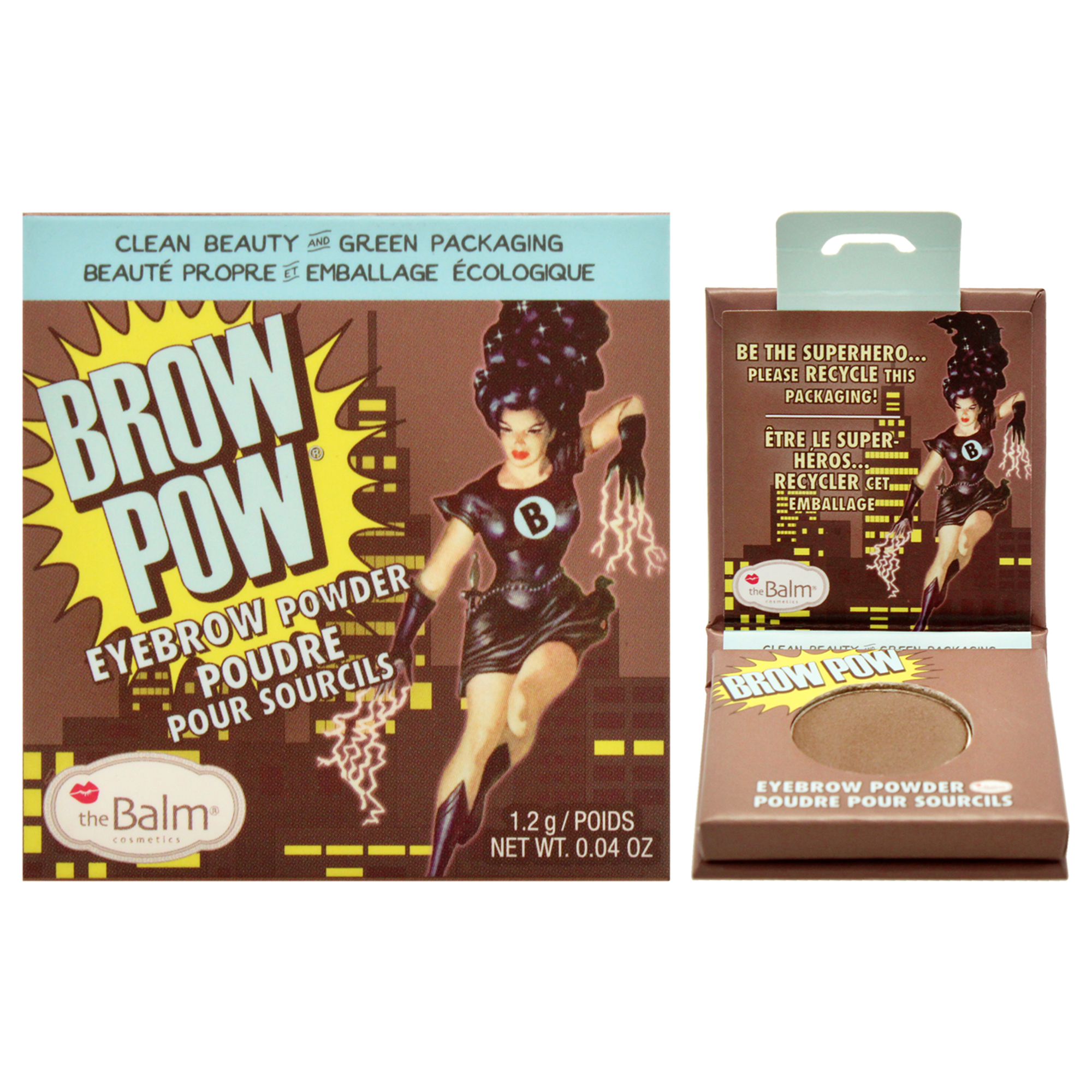 Polvo Para Cejas The Balm Brow Pow, Marrón Oscuro, 1,2 Ml, Para Mujer - Venta Internacional.