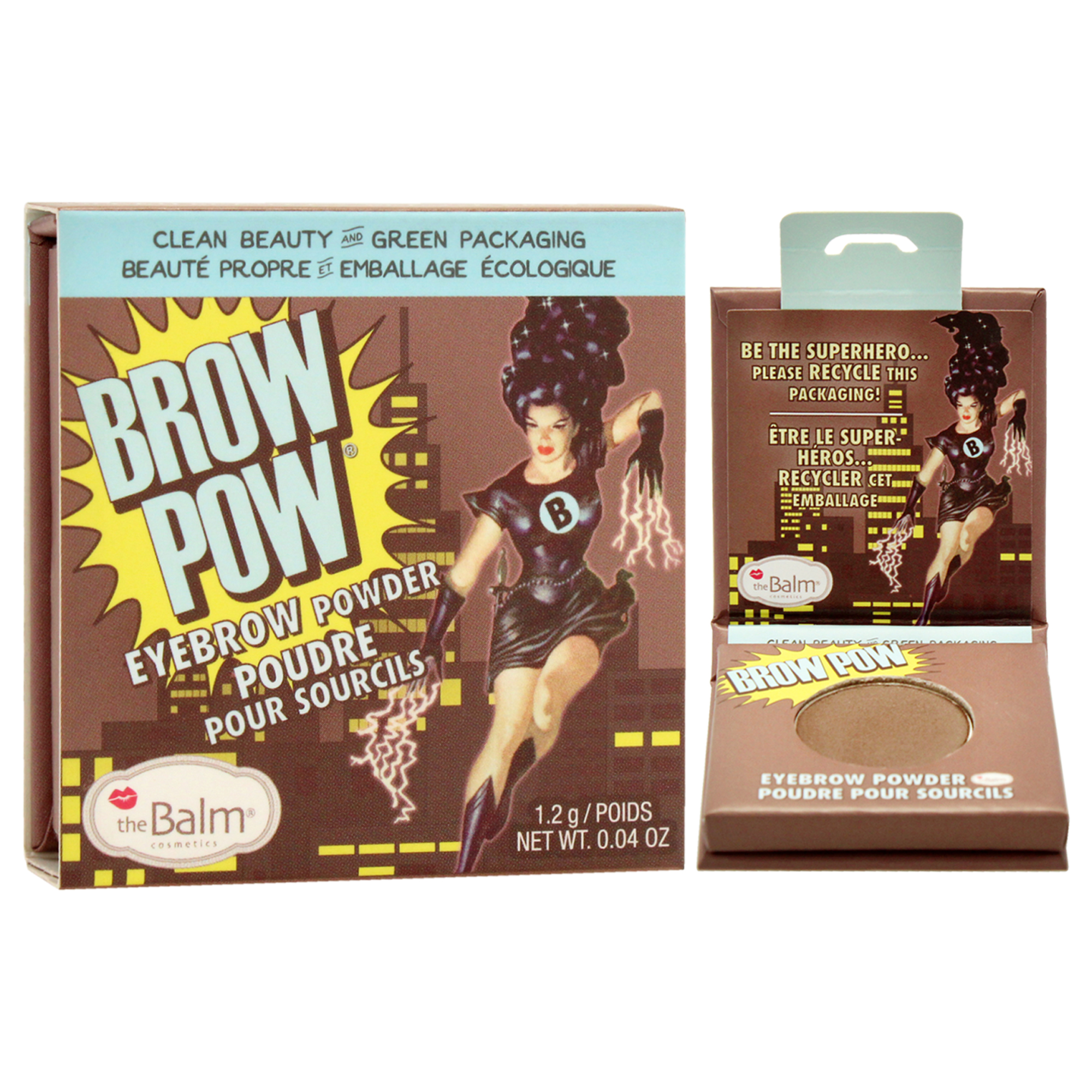 Foto 3 | Polvo Para Cejas The Balm Brow Pow, Marrón Oscuro, 1,2 Ml, Para Mujer - Venta Internacional.
