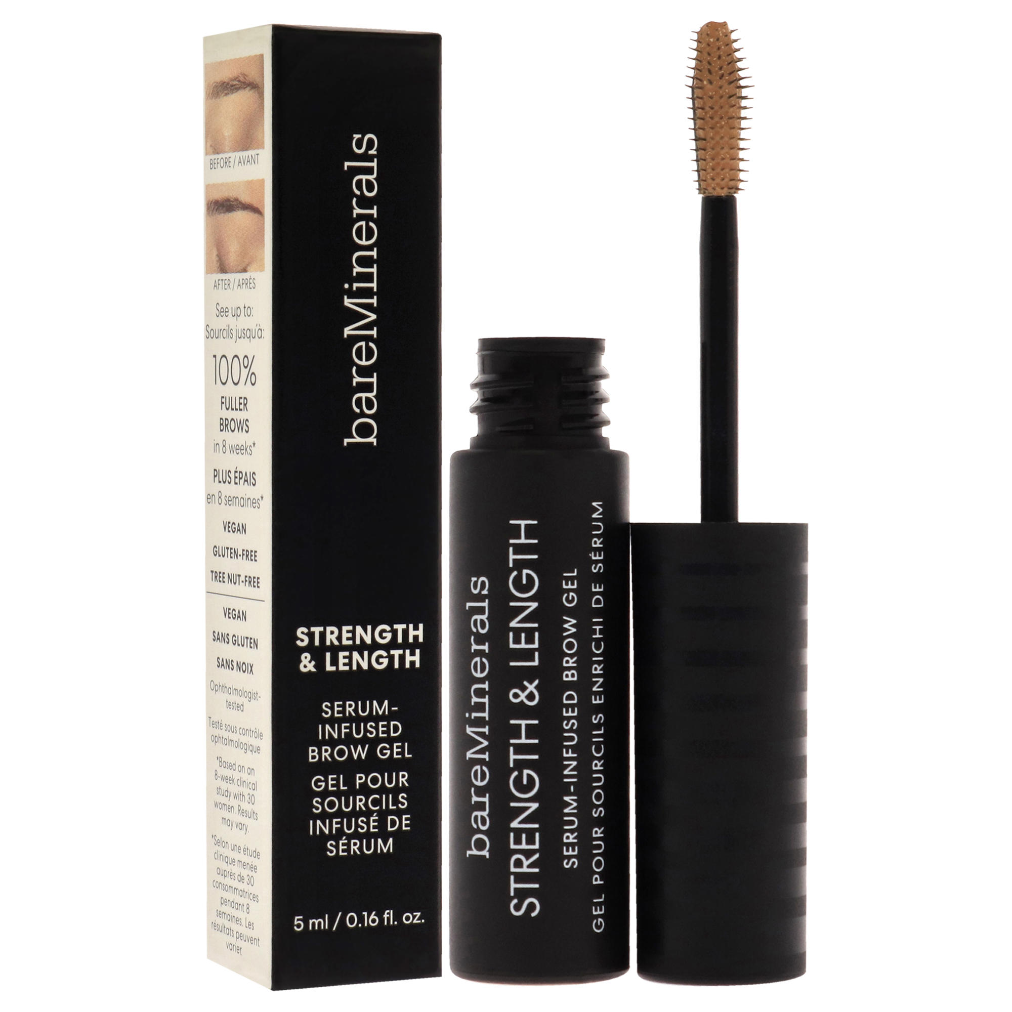 Foto 4 pulgar | Gel Para Cejas Bareminerals, Sérum De Fuerza Y Longitud, Miel, 5 Ml - Venta Internacional.