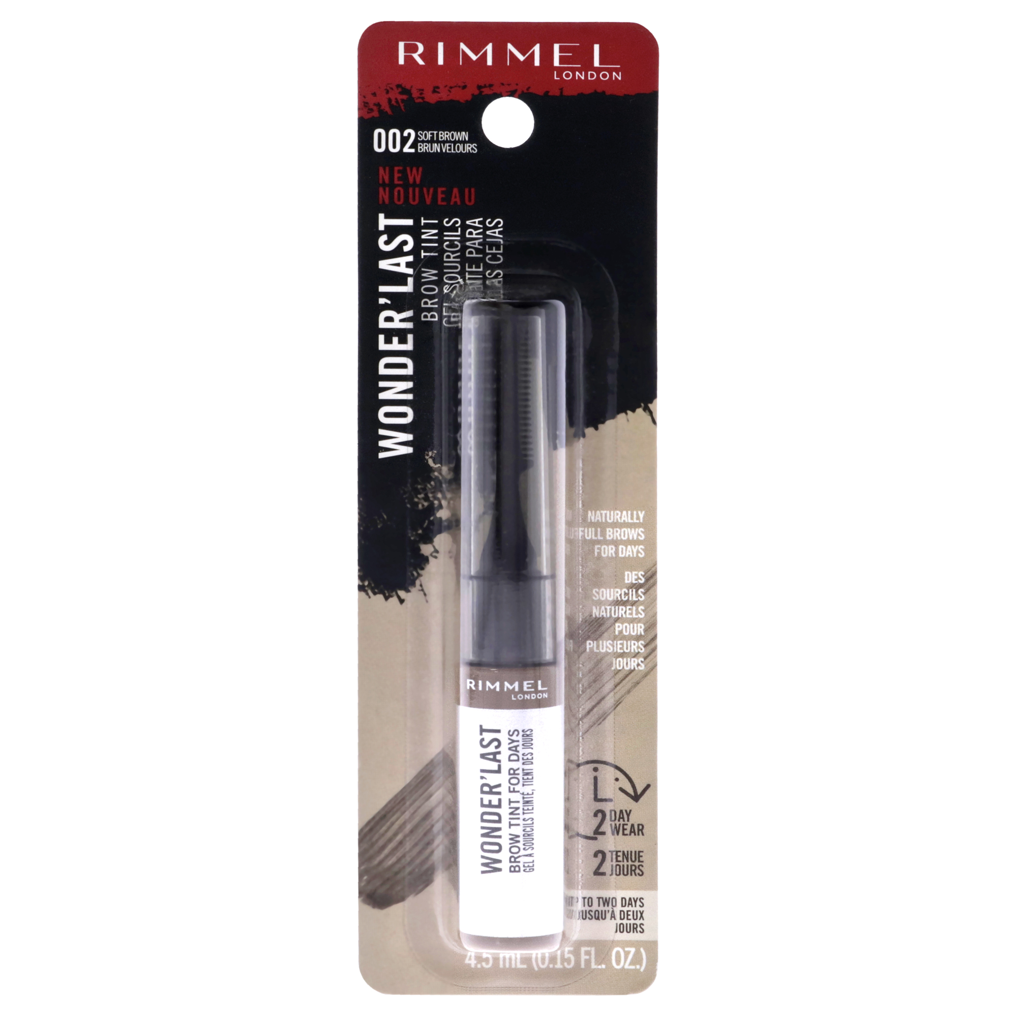 Foto 2 pulgar | Tinte Para Cejas Rimmel London Wonder Last 002 Soft Brown 4,5 Ml - Venta Internacional.