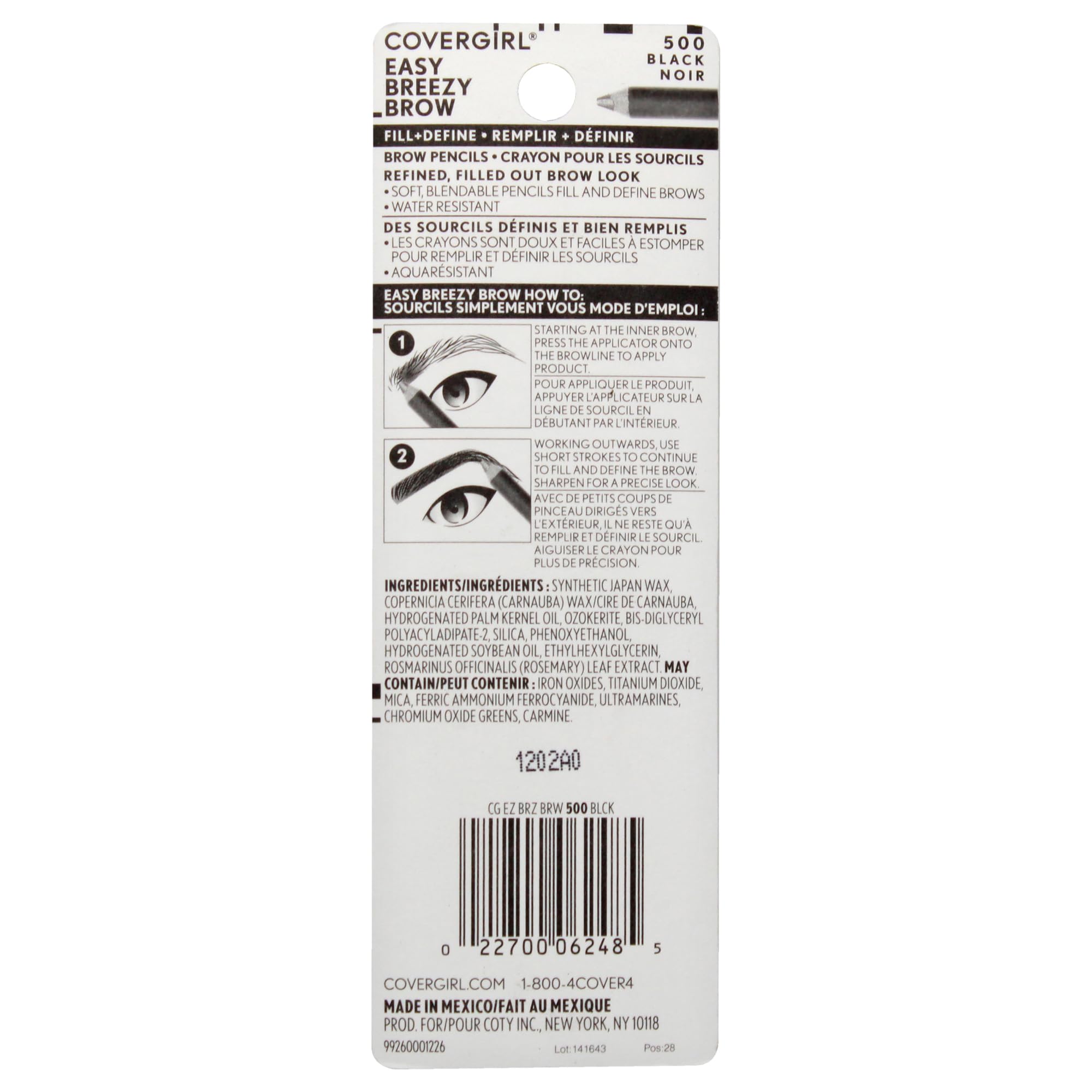 Foto 4 pulgar | Lápiz Para Cejas Covergirl Easy Breezy Brow Fill + Define - Venta Internacional.