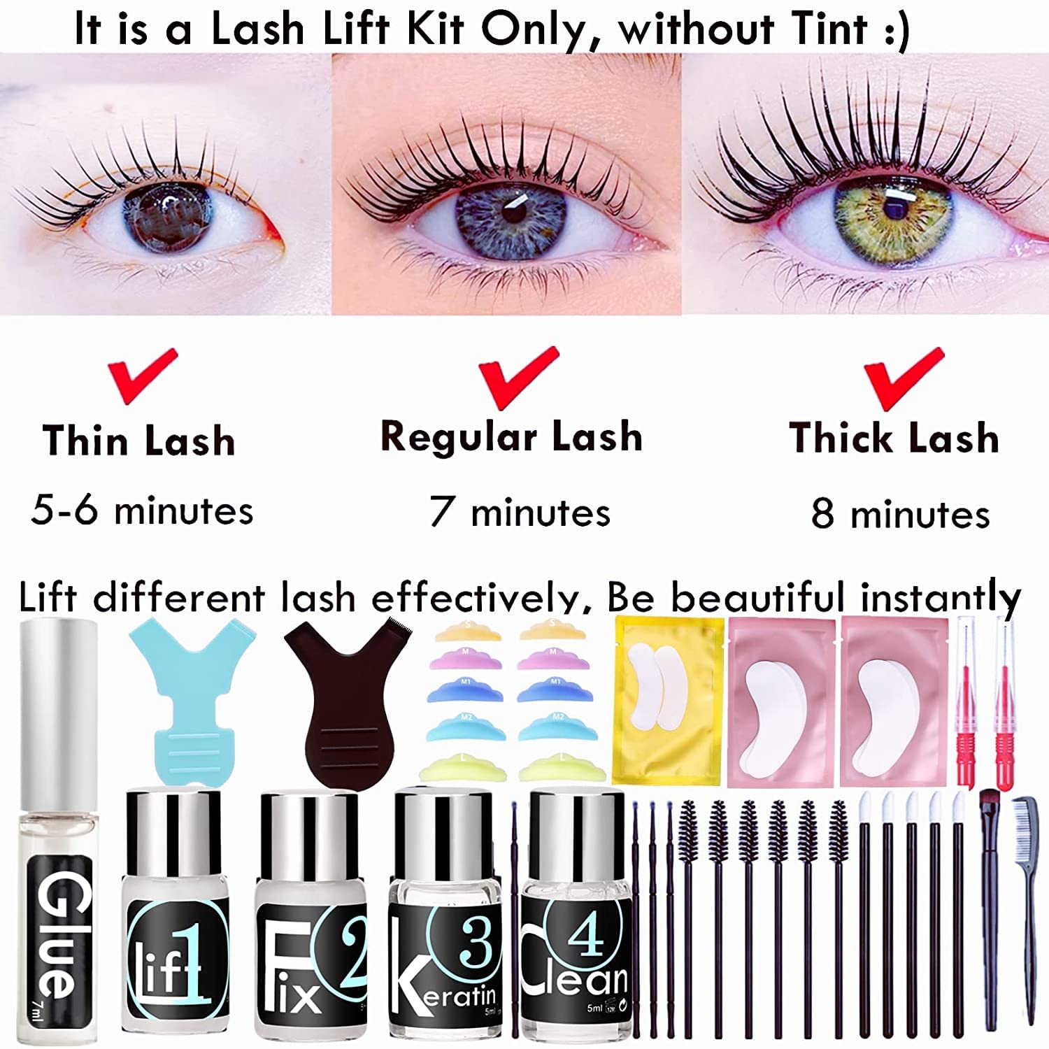 Foto 3 pulgar | Kit De Permanente De Pestañas Y Kit De Laminación De Cejas Liber Beauty - Venta Internacional.