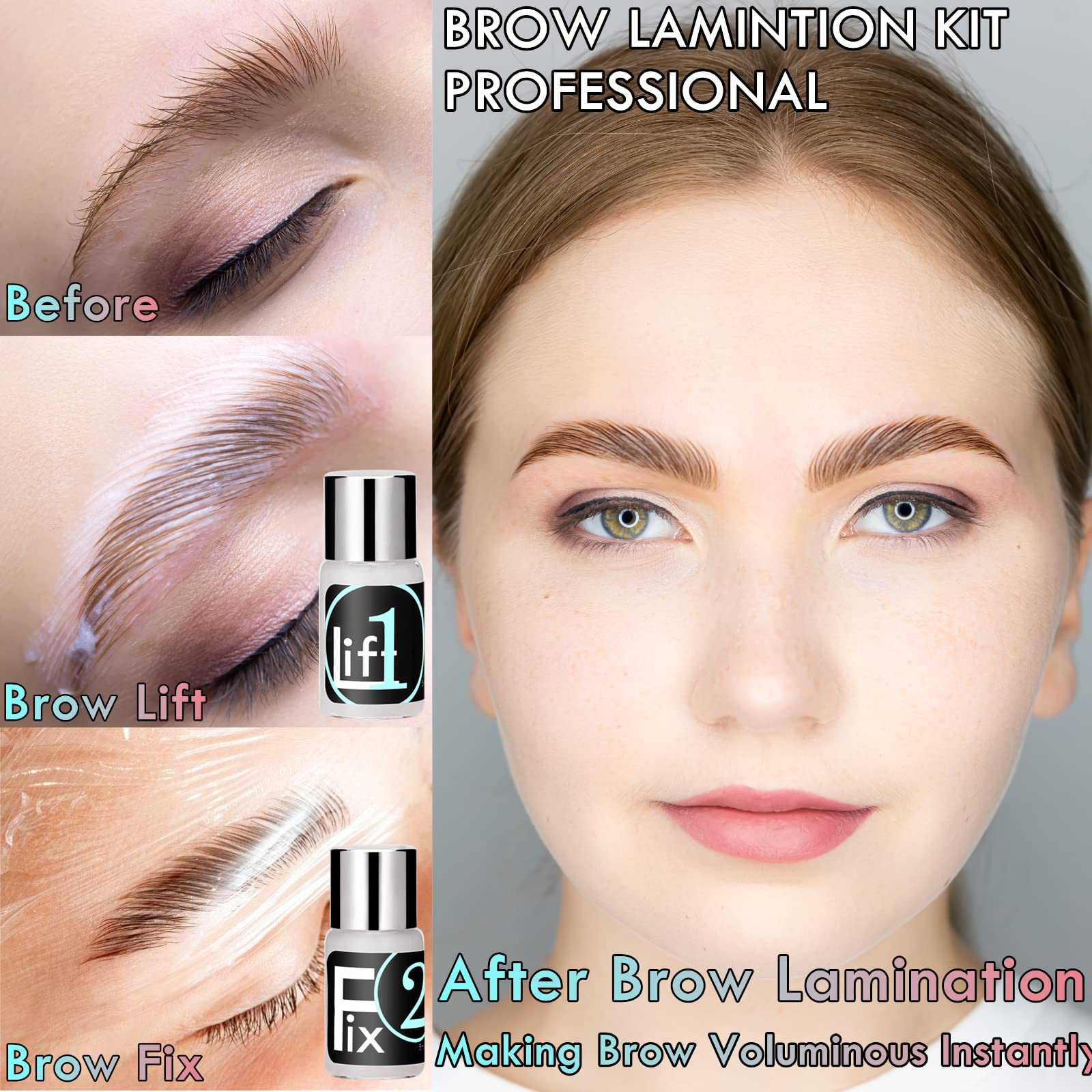 Foto 4 pulgar | Kit De Permanente De Pestañas Y Kit De Laminación De Cejas Liber Beauty - Venta Internacional.
