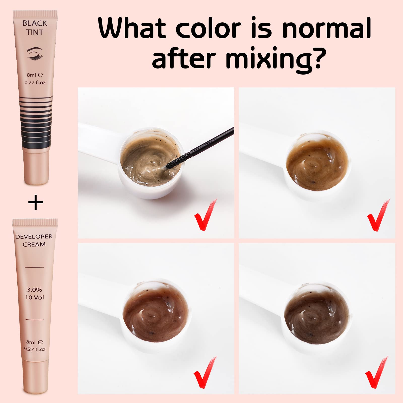 Foto 8 pulgar | Kit De Color Negro Para Pestañas Y Cejas Libeauty Instant Effect - Venta Internacional.