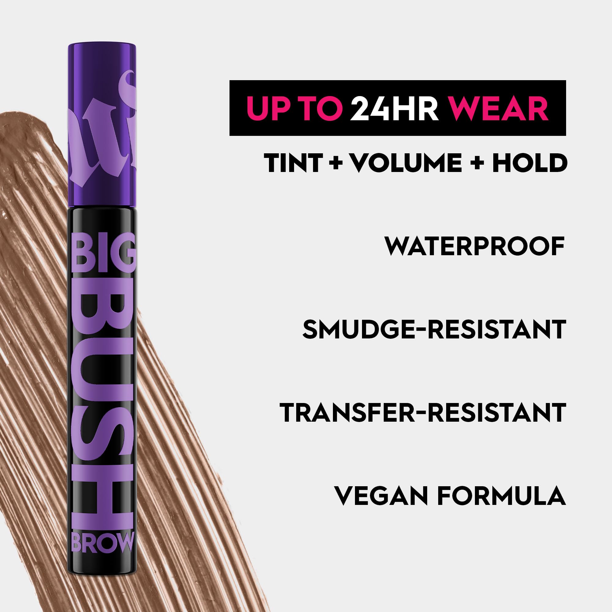 Foto 6 pulgar | Gel Para Cejas Urban Decay Big Bush, Voluminizador, Impermeable, Marrón - Venta Internacional.