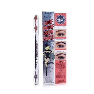 Foto 2 | Lápiz Para Cejas Benefit Goof Proof #3 .75, Marrón Medio Cálido, 0,3 Ml - Venta Internacional.