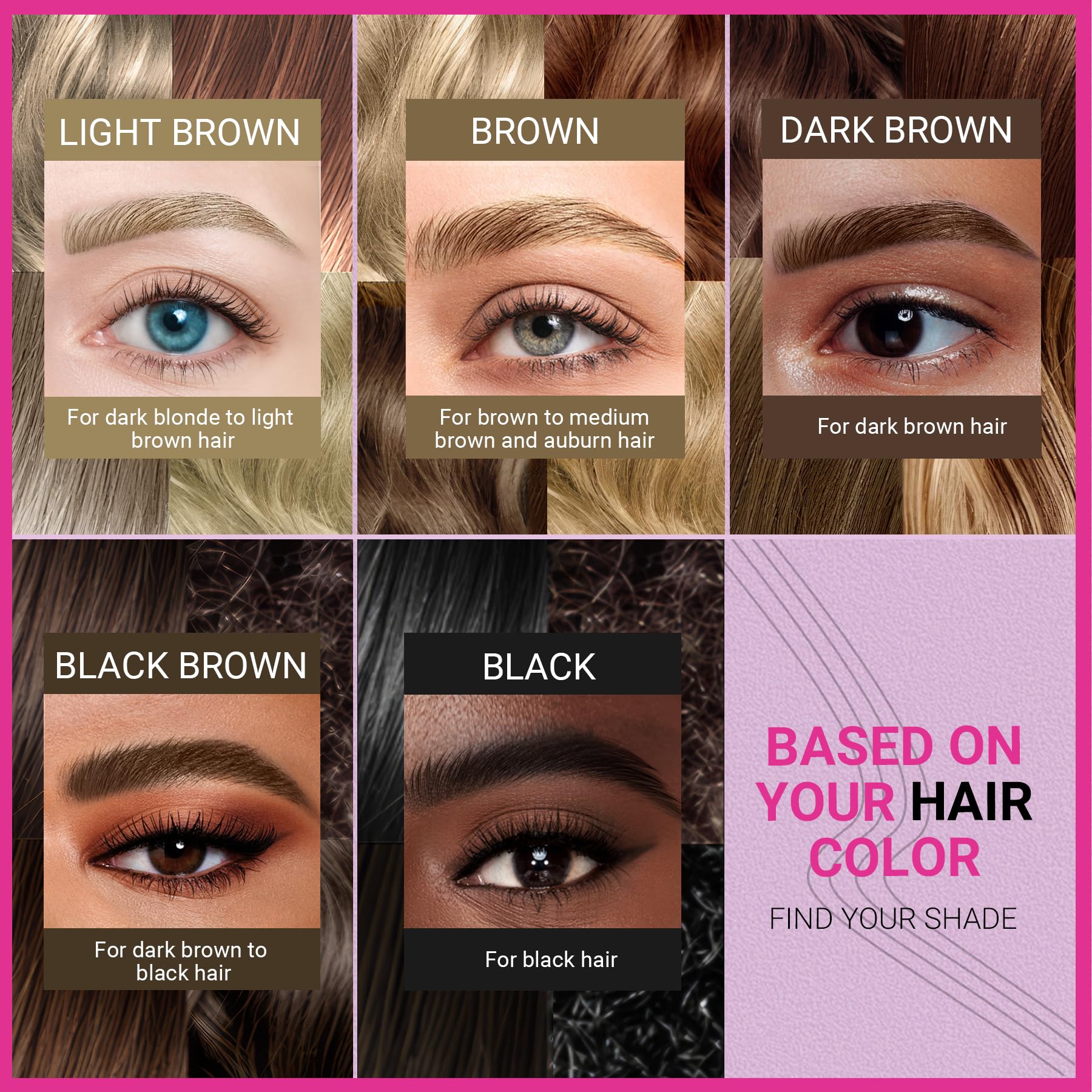 Foto 7 pulgar | Bolígrafo De Cejas Imethod Magic 2 En 1 Resistente Al Agua Para Mujer, Color Negro - Venta Internacional.