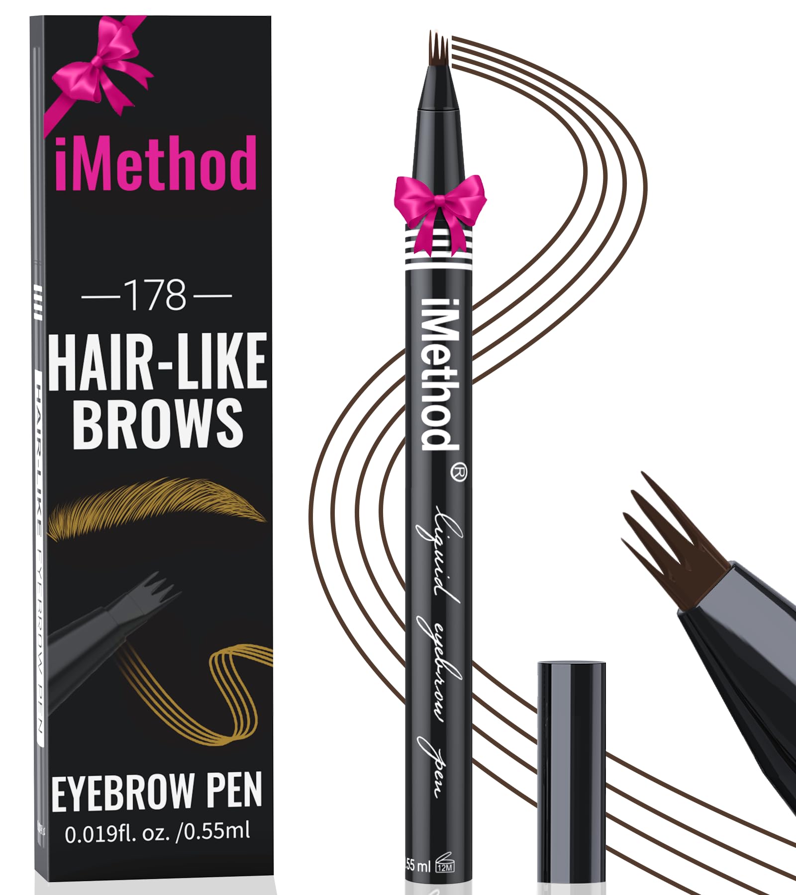 Foto 2 pulgar | Bolígrafo de Cejas iMethod con Punta Micro de 4 Horquillas para Mujer - Venta Internacional
