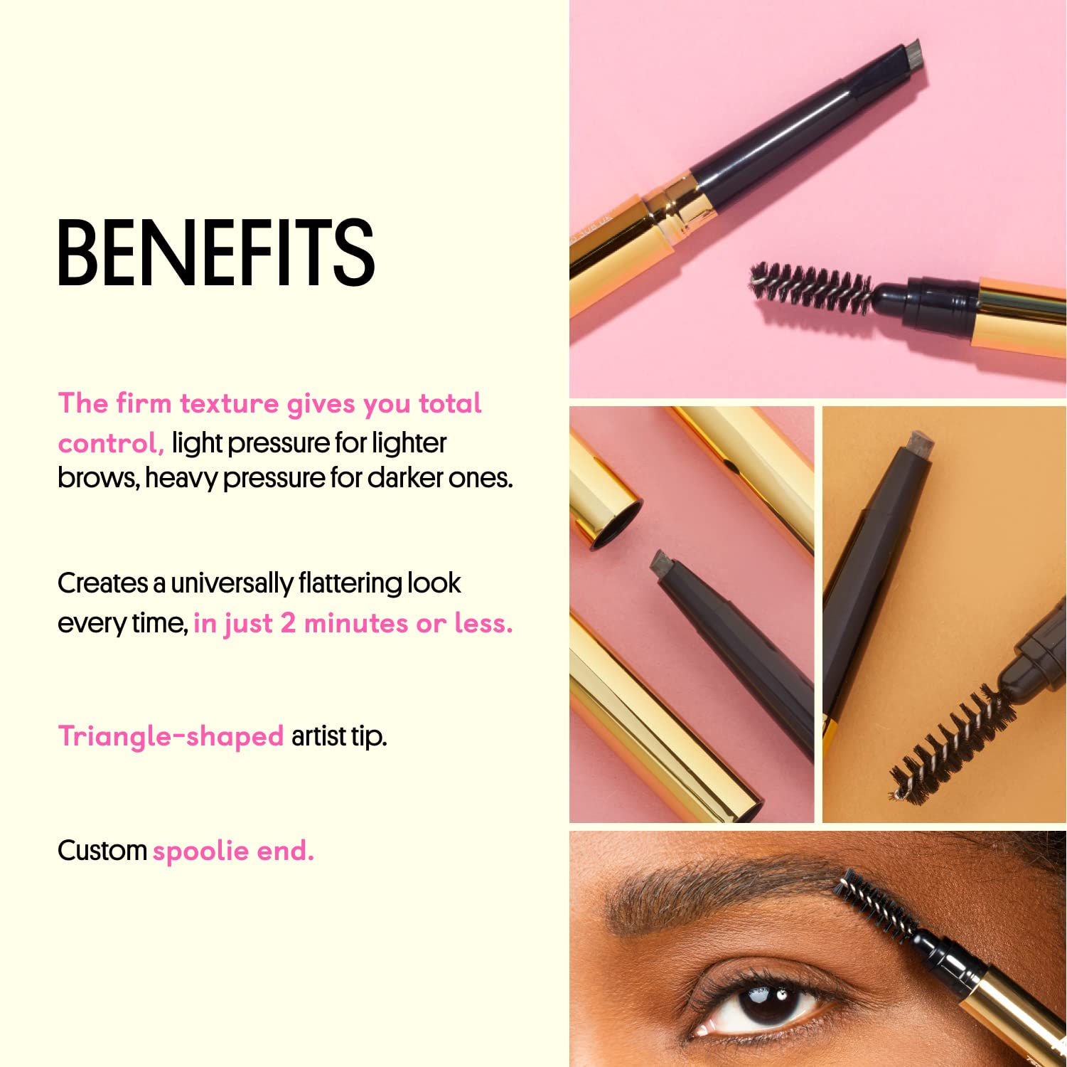 Foto 2 | Lápiz De Cejas Winky Lux Uni Brow De Doble Cara Resistente Al Agua - Venta Internacional.