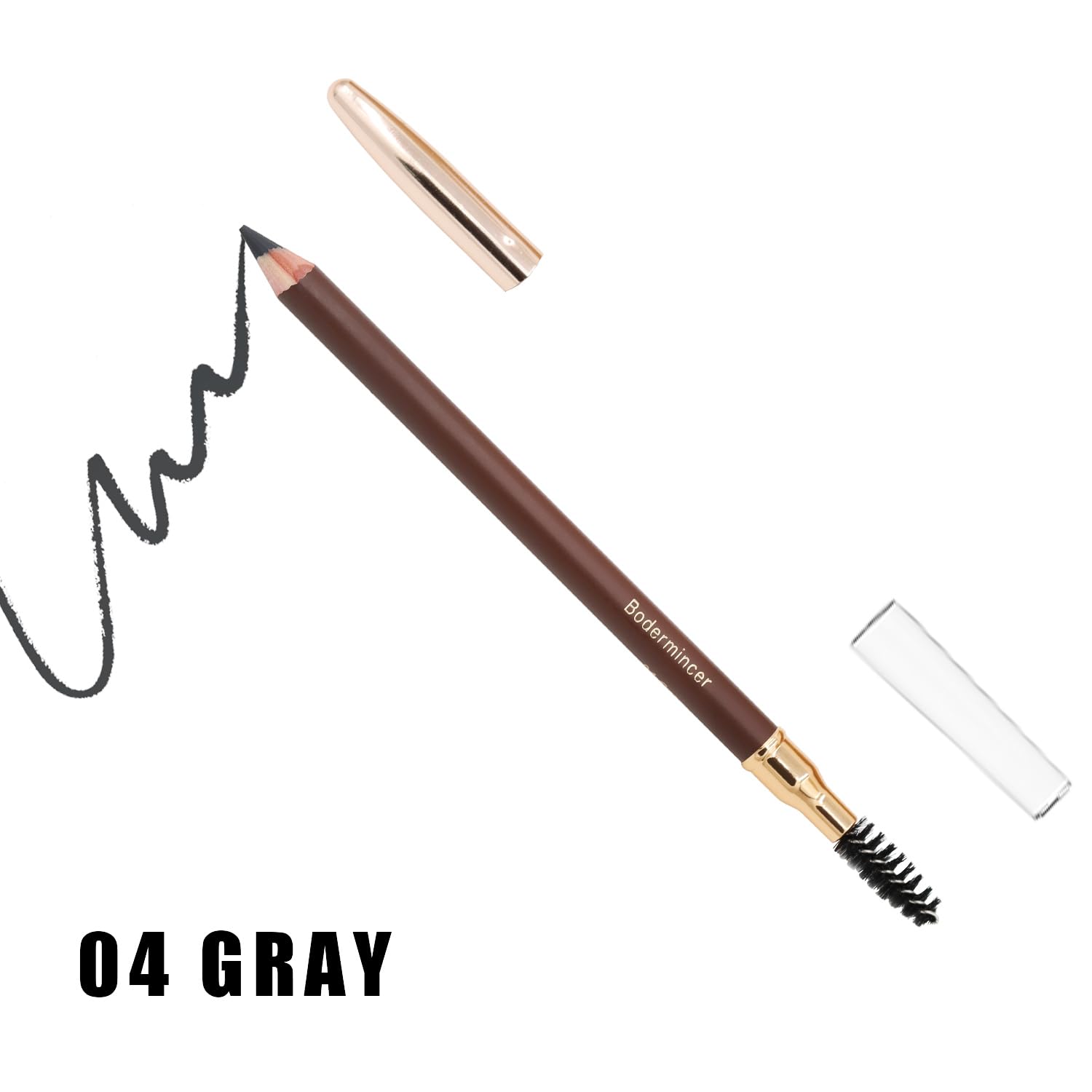 Foto 5 | Lápiz De Cejas Bodermincer De Larga Duración, Impermeable, 5 Unidades, Gris - Venta Internacional.
