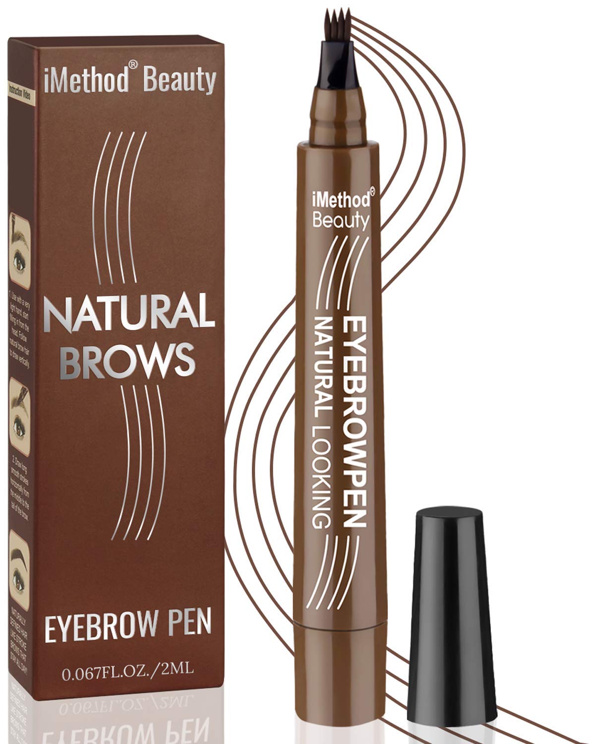 Lápiz Para Cejas Imethod Upgrade Tattoo, Resistente Al Agua, Color Marrón Oscuro - Venta Internacional.