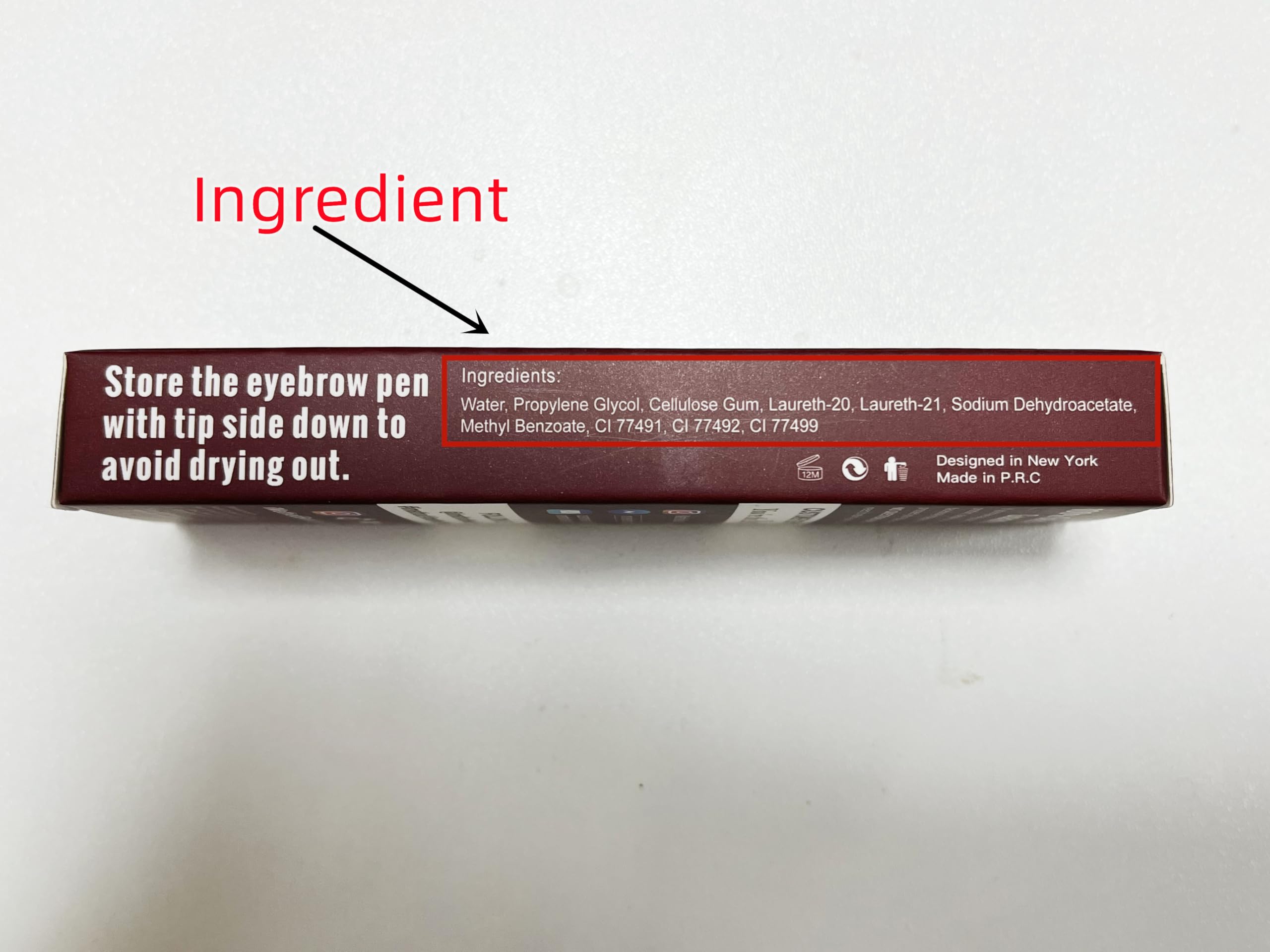 Foto 7 | Lápiz Para Cejas Imethod Upgrade Tattoo, Resistente Al Agua, Color Marrón Oscuro - Venta Internacional.