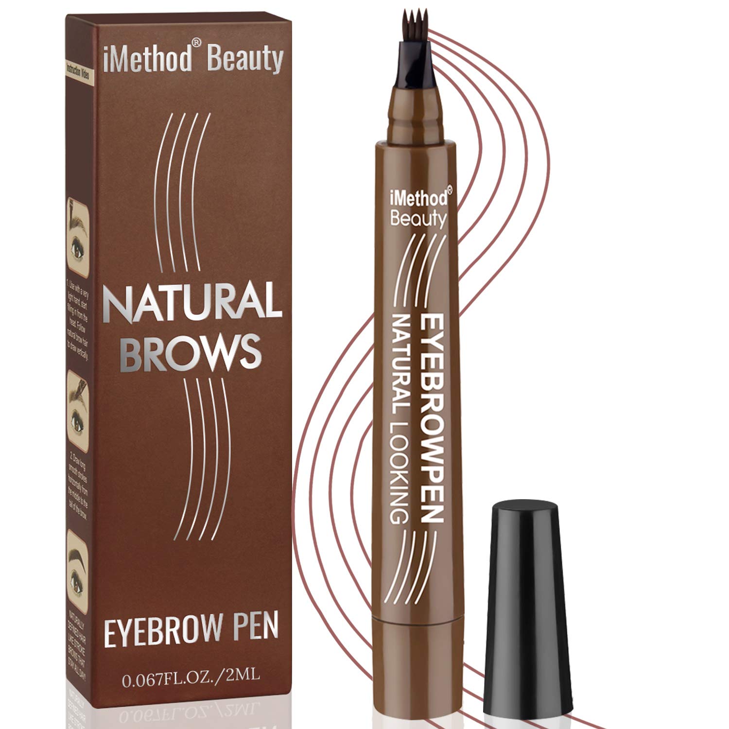 Lápiz Para Cejas Imethod Upgrade Tattoo, Resistente Al Agua, Color Marrón Rojizo - Venta Internacional.