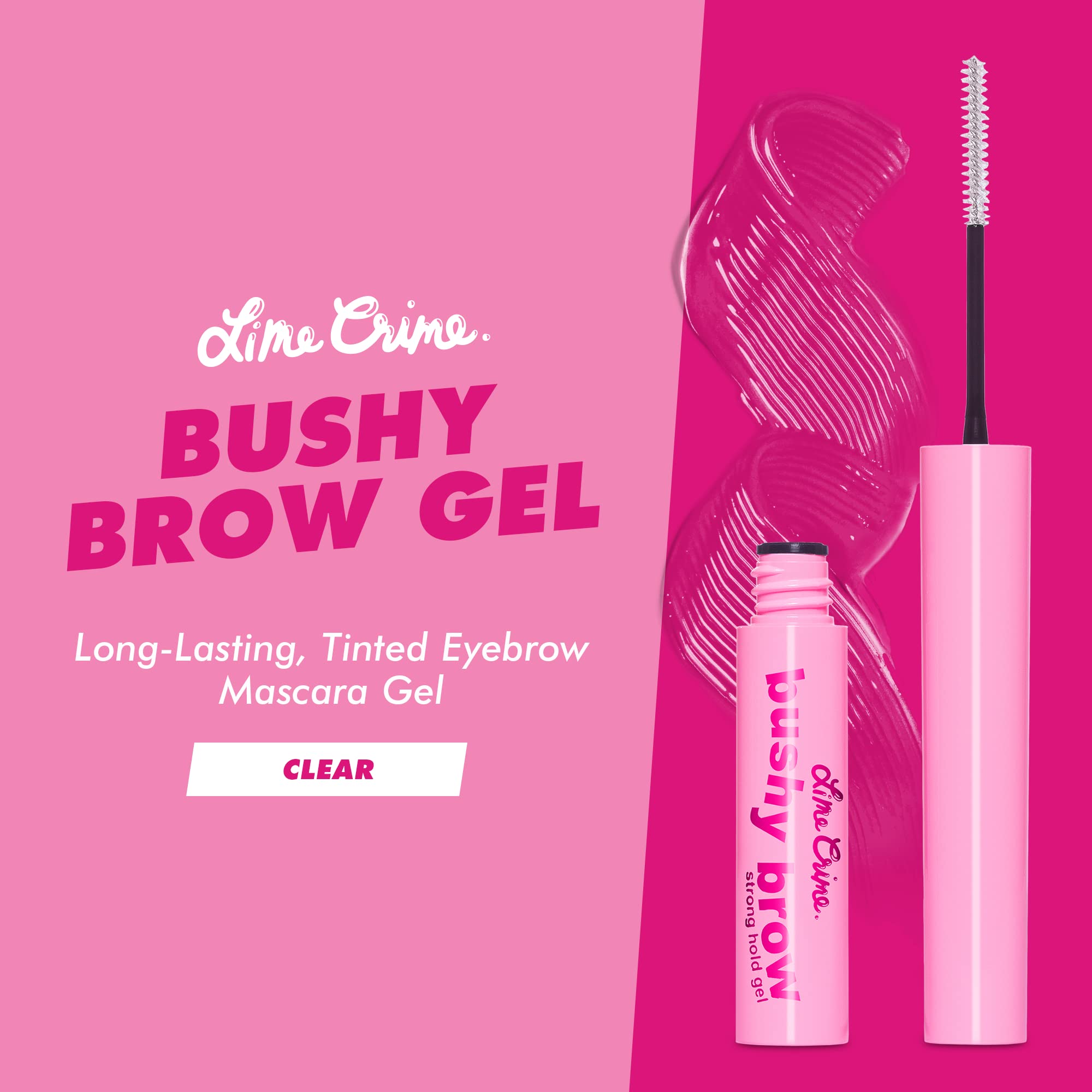 Foto 3 pulgar | Máscara De Cejas En Gel Lime Crime Bushy Brow Clear Vegan - Venta Internacional.