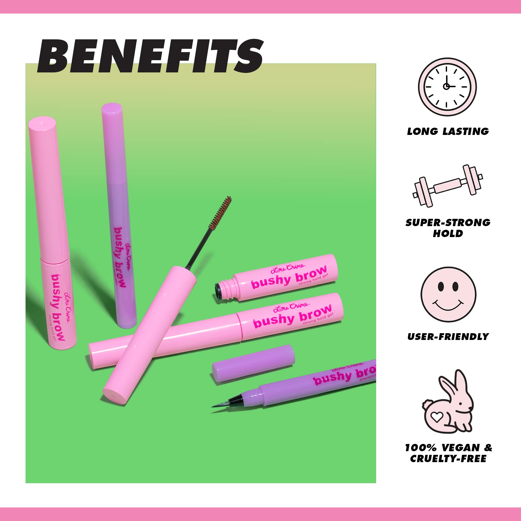 Foto 4 pulgar | Máscara De Cejas En Gel Lime Crime Bushy Brow Clear Vegan - Venta Internacional.
