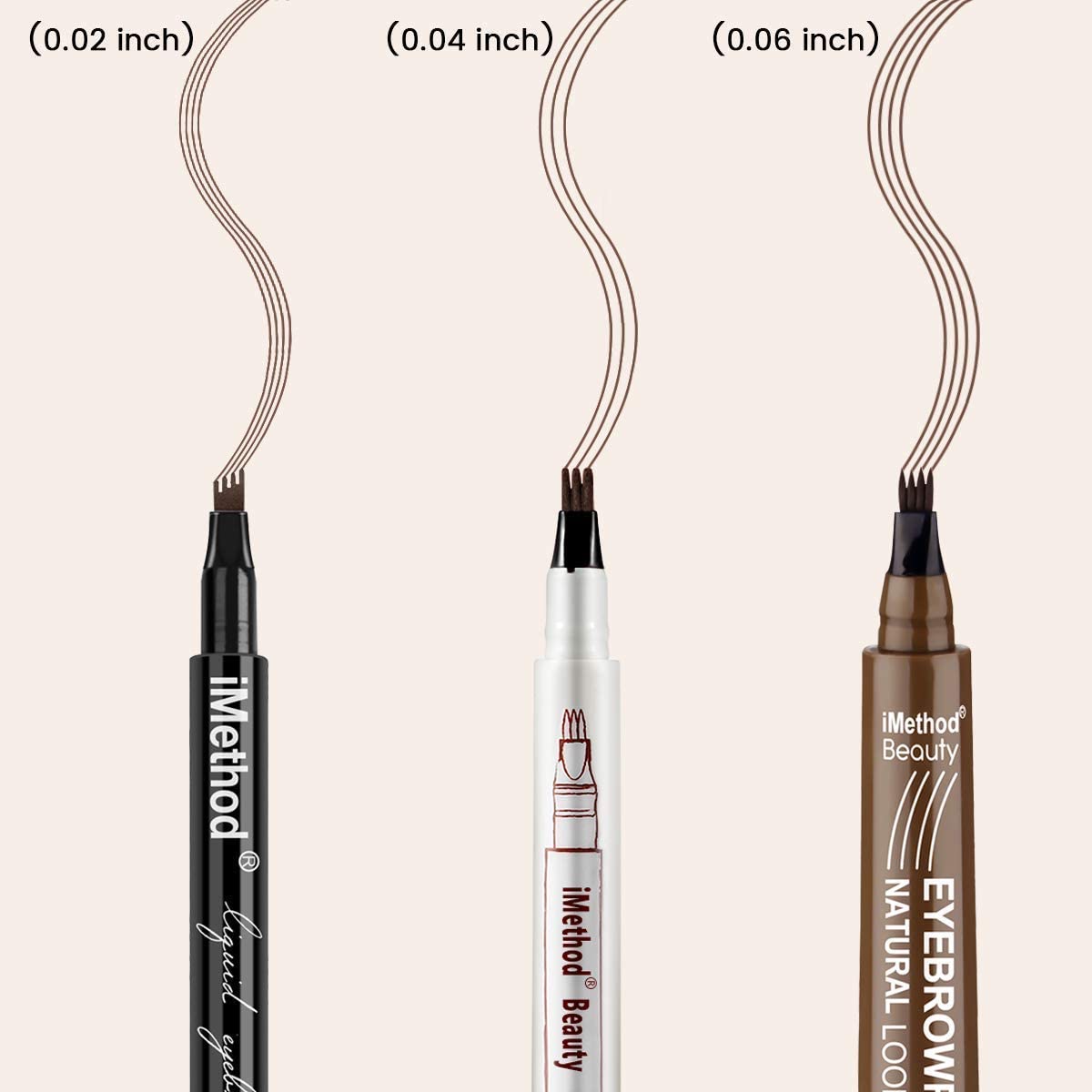 Foto 3 | Lápiz Para Cejas Imethod Upgrade Tattoo, Resistente Al Agua, Color Marrón Claro - Venta Internacional.