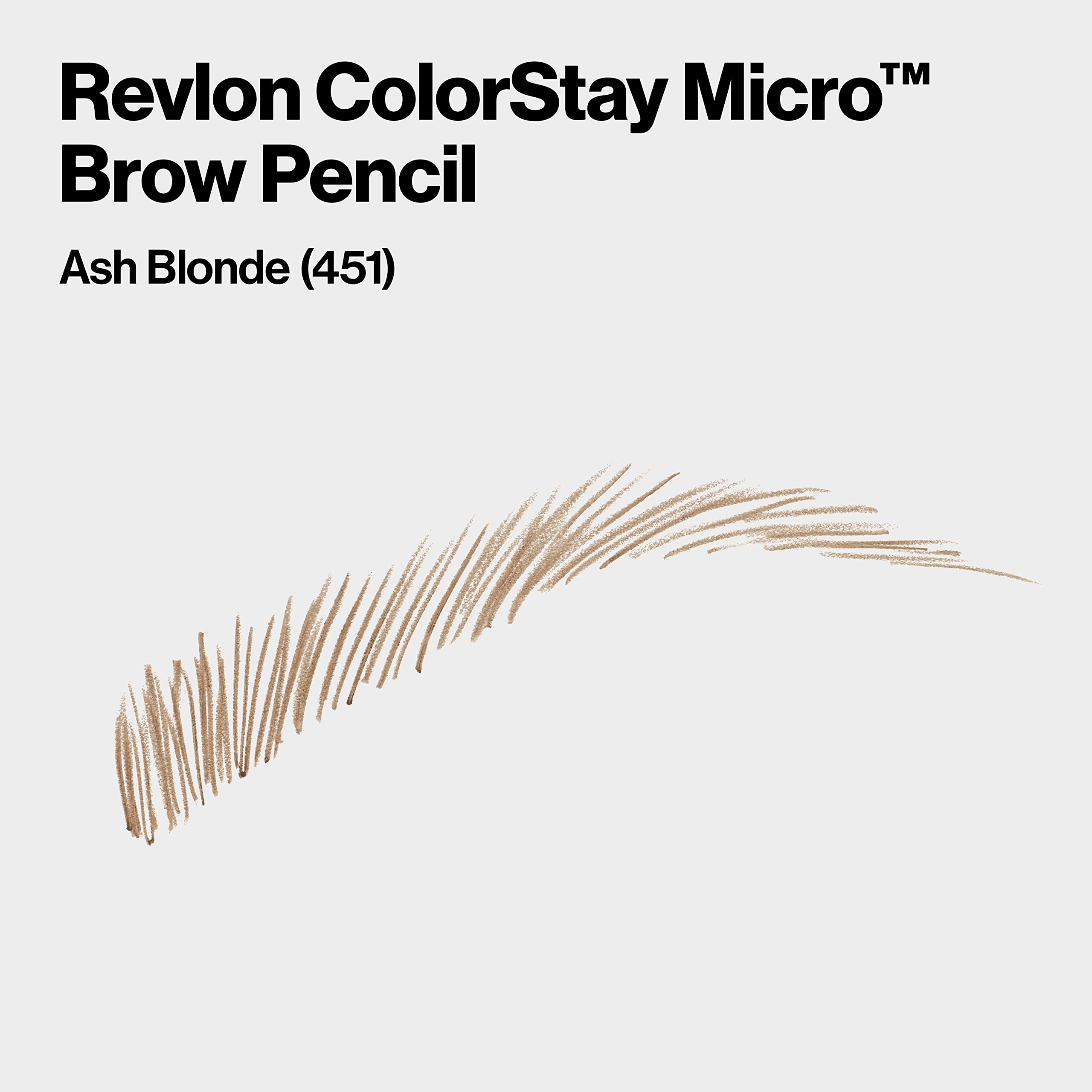 Foto 3 pulgar | Lápiz De Cejas Revlon Colorstay Micro W/ Spoolie 451 Ash Blonde - Venta Internacional.