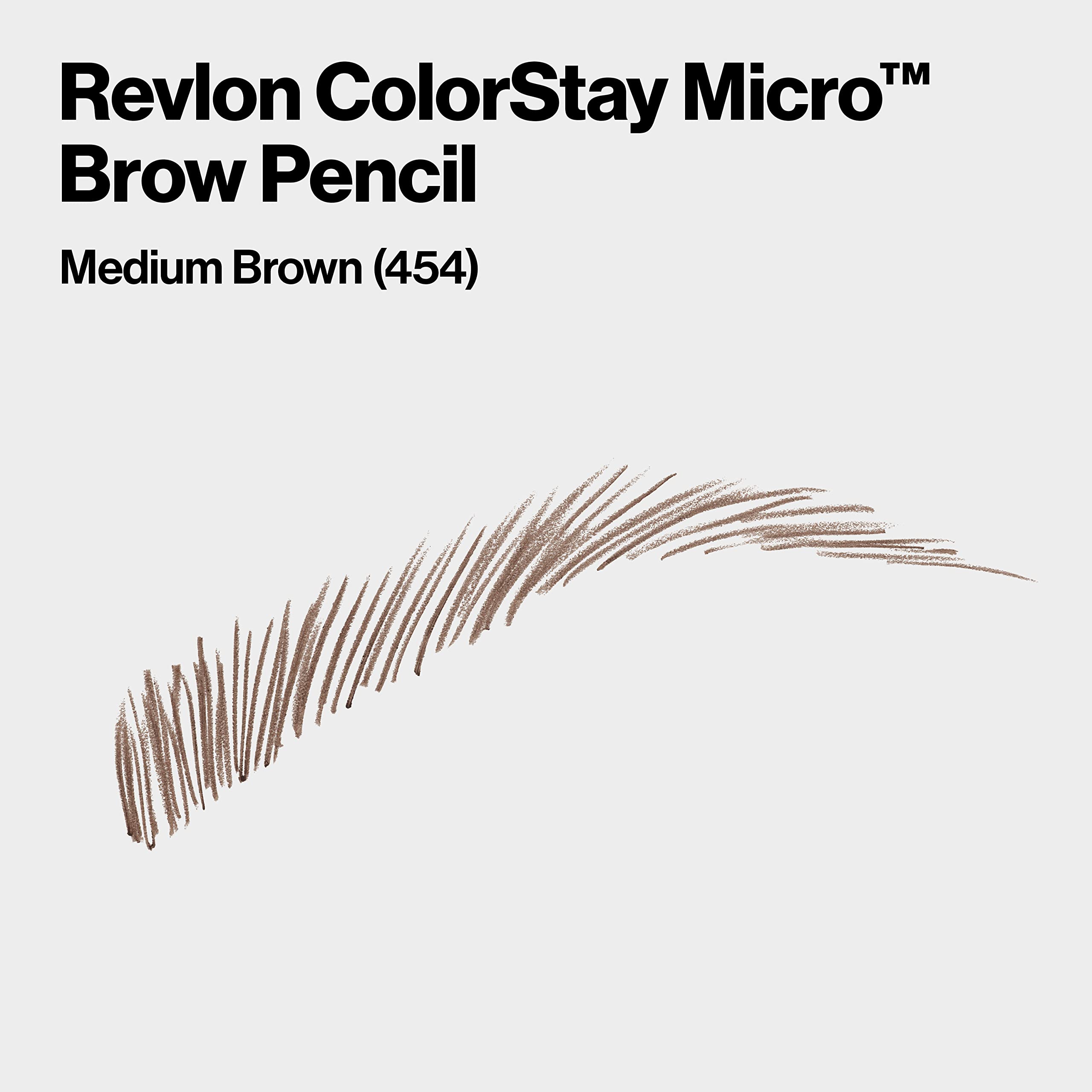 Foto 3 pulgar | Lápiz De Cejas Revlon Colorstay Micro W/ Spoolie 454 Med Brown - Venta Internacional.