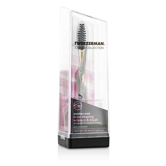 Foto 1 | Tijeras Y Brochas Para Moldear Cejas Tweezerman De Acero Inoxidable - Venta Internacional.