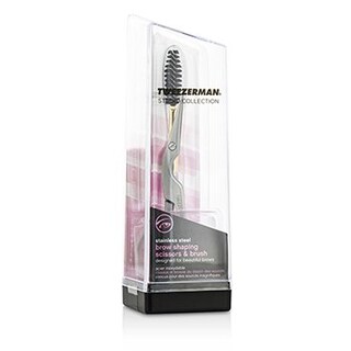 Foto 2 | Tijeras Y Brochas Para Moldear Cejas Tweezerman De Acero Inoxidable - Venta Internacional.