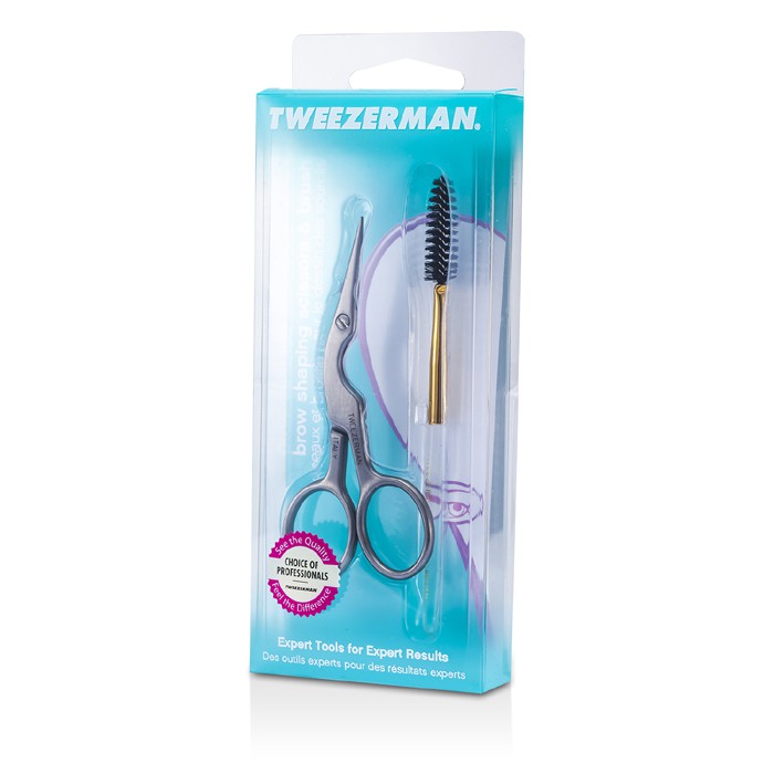 Tijeras y Brochas para Cejas Tweezerman Acero Inoxidable - Venta Internacional