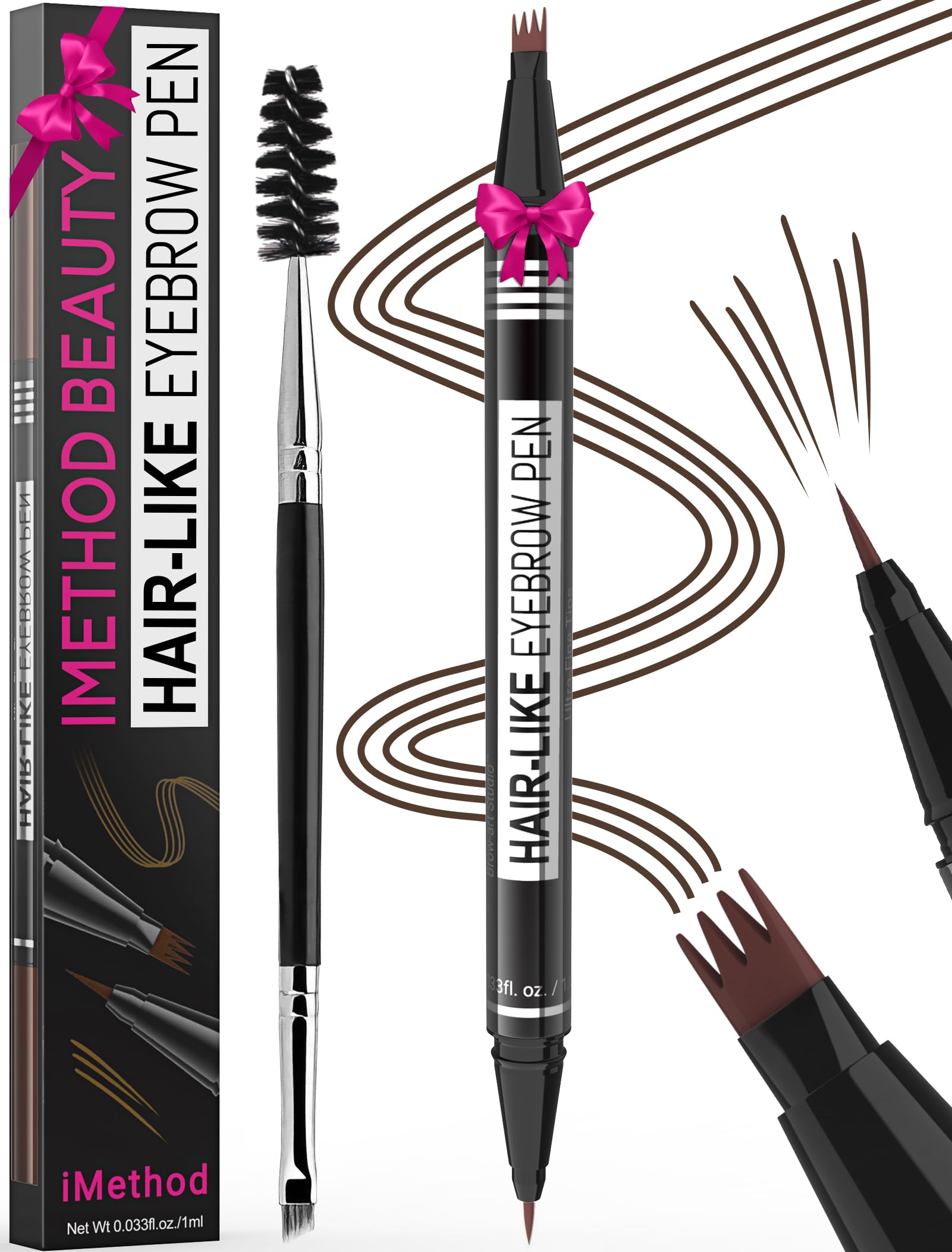 Foto 1 | Bolígrafo para Cejas Imethod Magical 2 En 1 Impermeable Marrón Oscuro - Venta Internacional