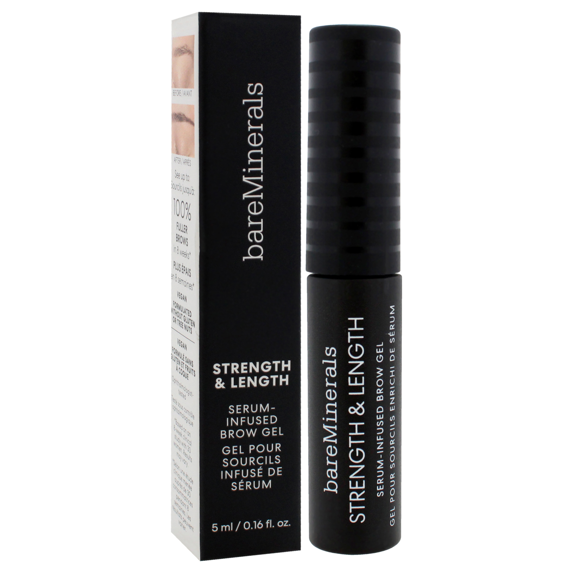 Foto 4 pulgar | Gel Para Cejas Bareminerals Serum Strength And Longth Chestnut 5 ml- Venta Internacional