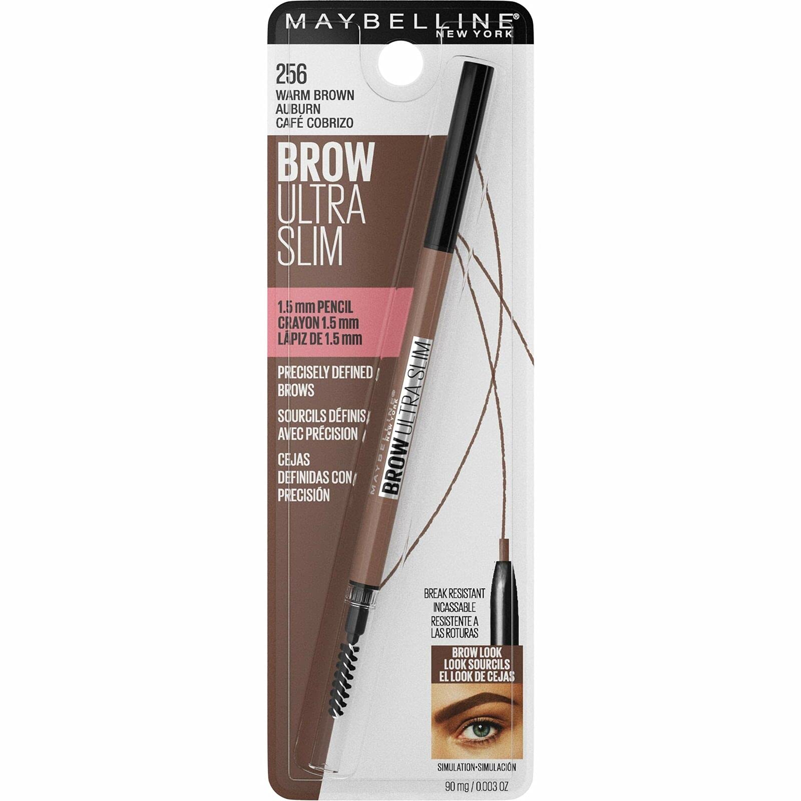 Foto 3 pulgar | Maquillaje De Cejas Maybelline Brow Ultra Slim Warm Brown - Venta Internacional.
