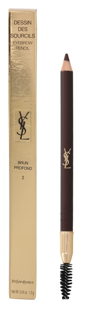 Foto 2 pulgar | Lápiz De Cejas Yves Saint Laurent Dessin Des Sourcils 2 Marrón Oscuro - Venta Internacional.