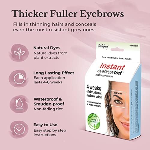 Foto 3 pulgar | Color De Cejas Godefroy Instant Medium Brown, 5 Ml, 12 Semanas, 3 Aplicaciones - Venta Internacional.