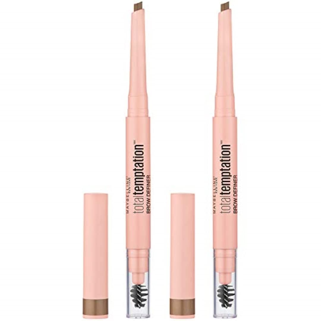 Lápiz de Cejas Maybelline Total Temptation Blonde 2 Piezas - Venta Internacional