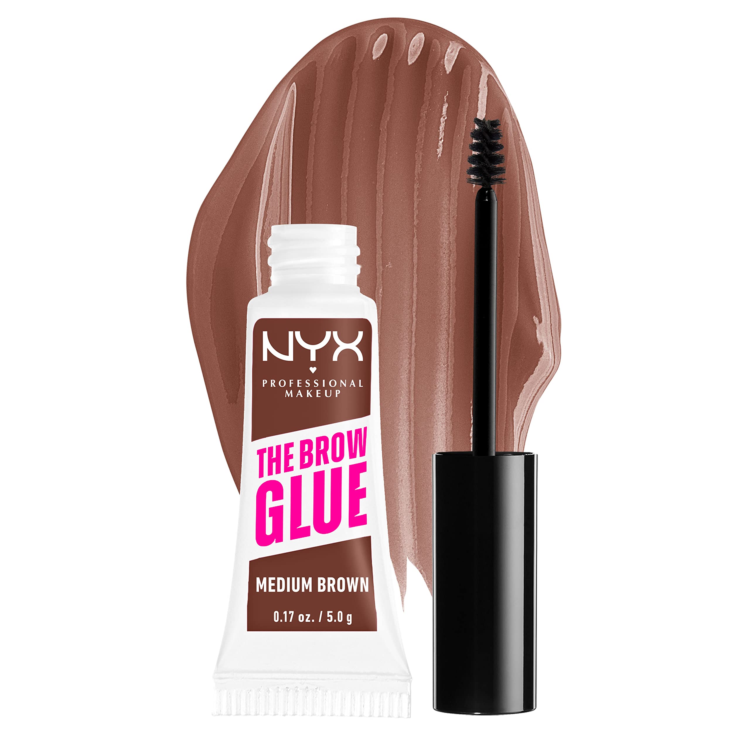 Foto 2 pulgar | Gel Para Cejas Nyx Professional Makeup The Brow Glue Marrón Medio - Venta Internacional.