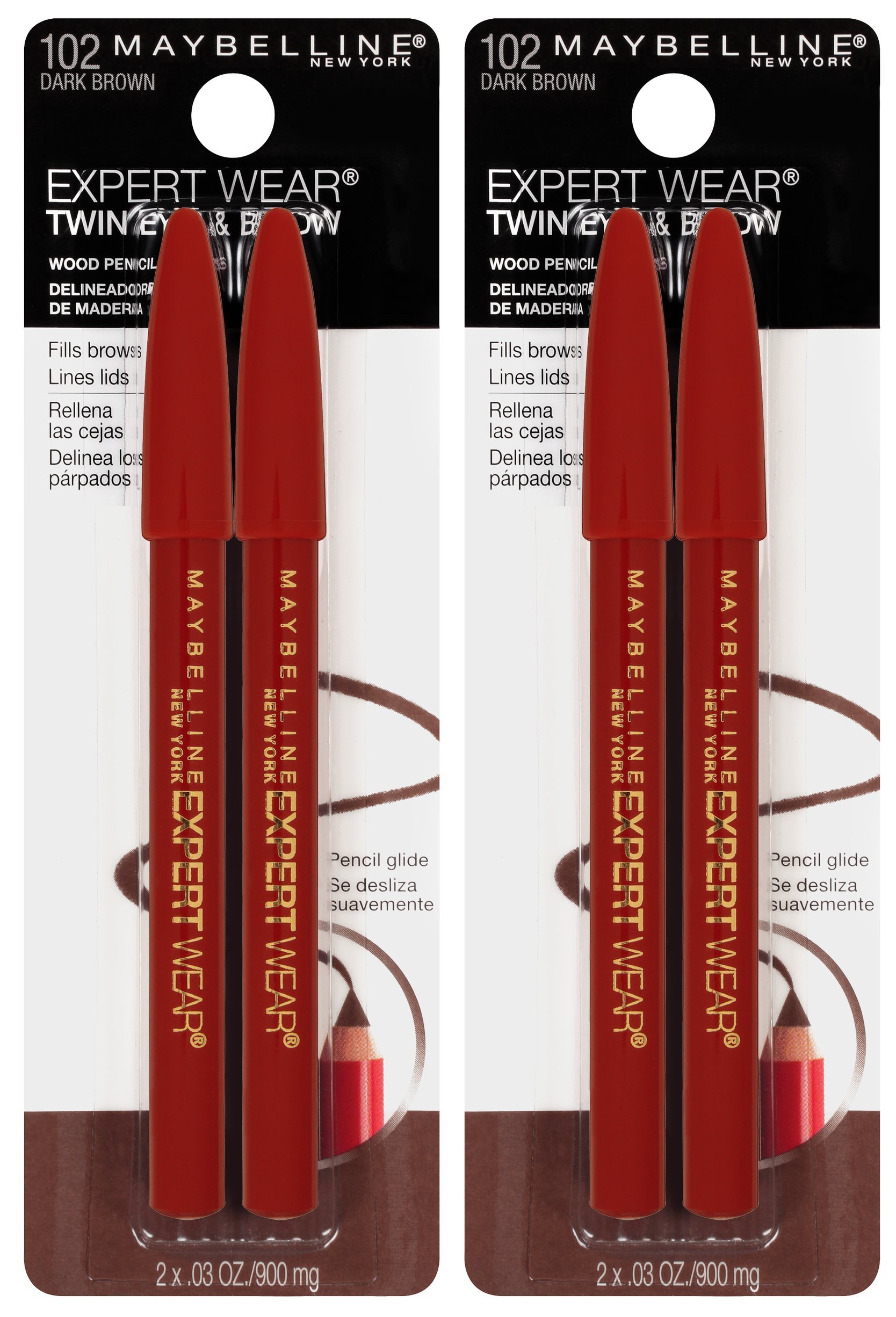 Maquillaje Maybelline New York Expert Wear Twin Bow & Eye Pencils - Venta Internacional.