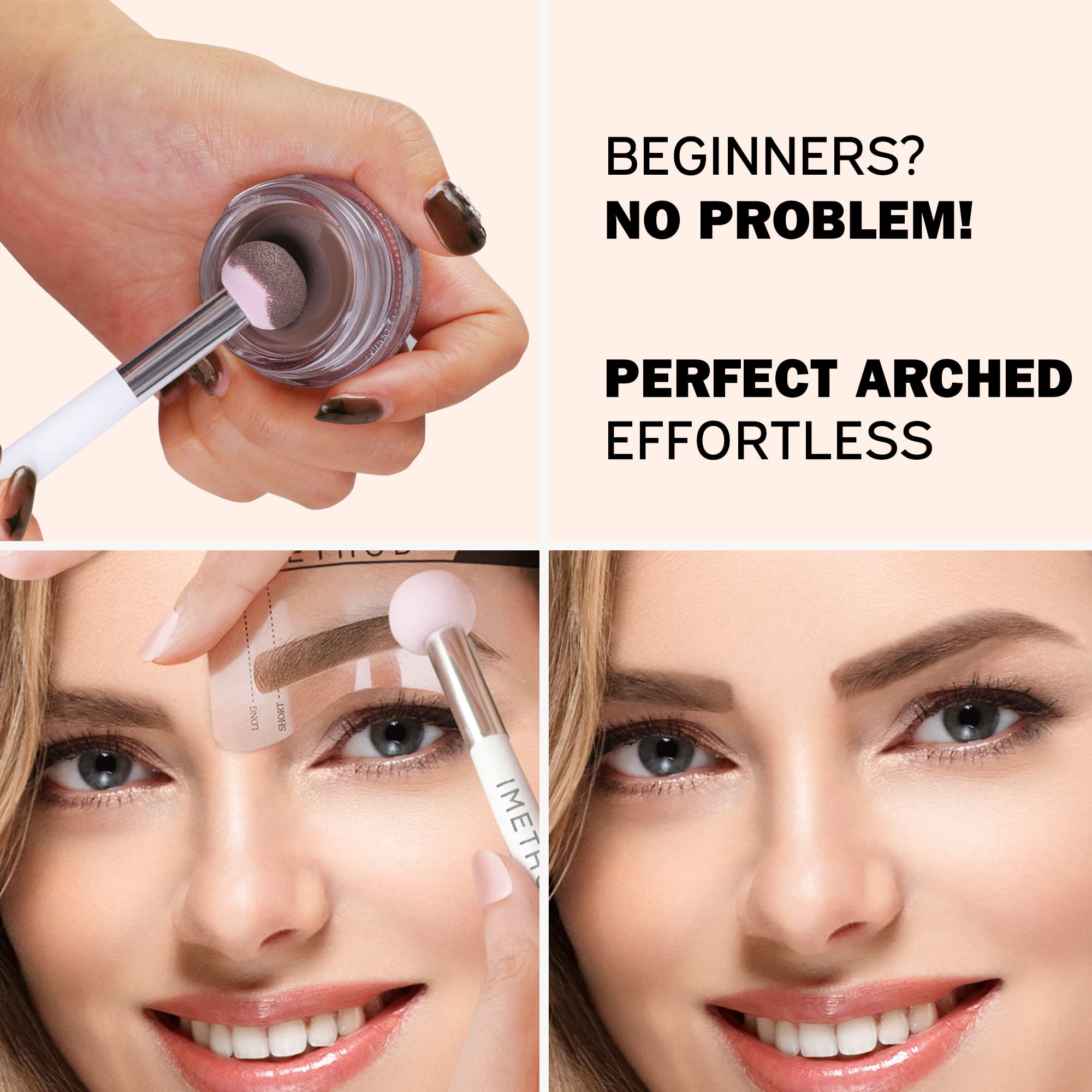 Foto 5 pulgar | Kit De Estampillas Y Plantillas Para Cejas Imethod Brow Light Brown - Venta Internacional.