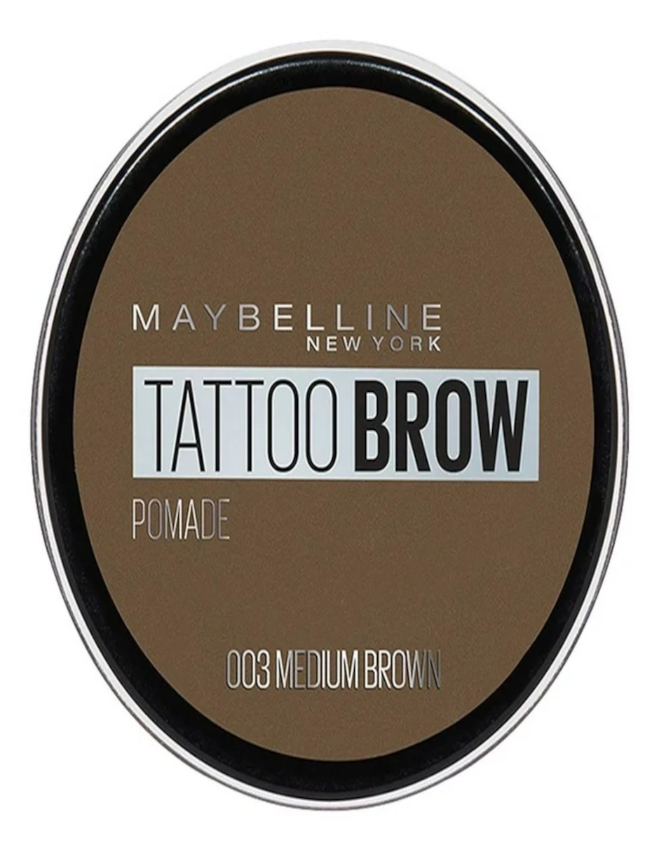 Foto 3 pulgar | Pomada Para Cejas Maybelline Brow Tattoo Color Medium Brown + Termo De Agua Güish