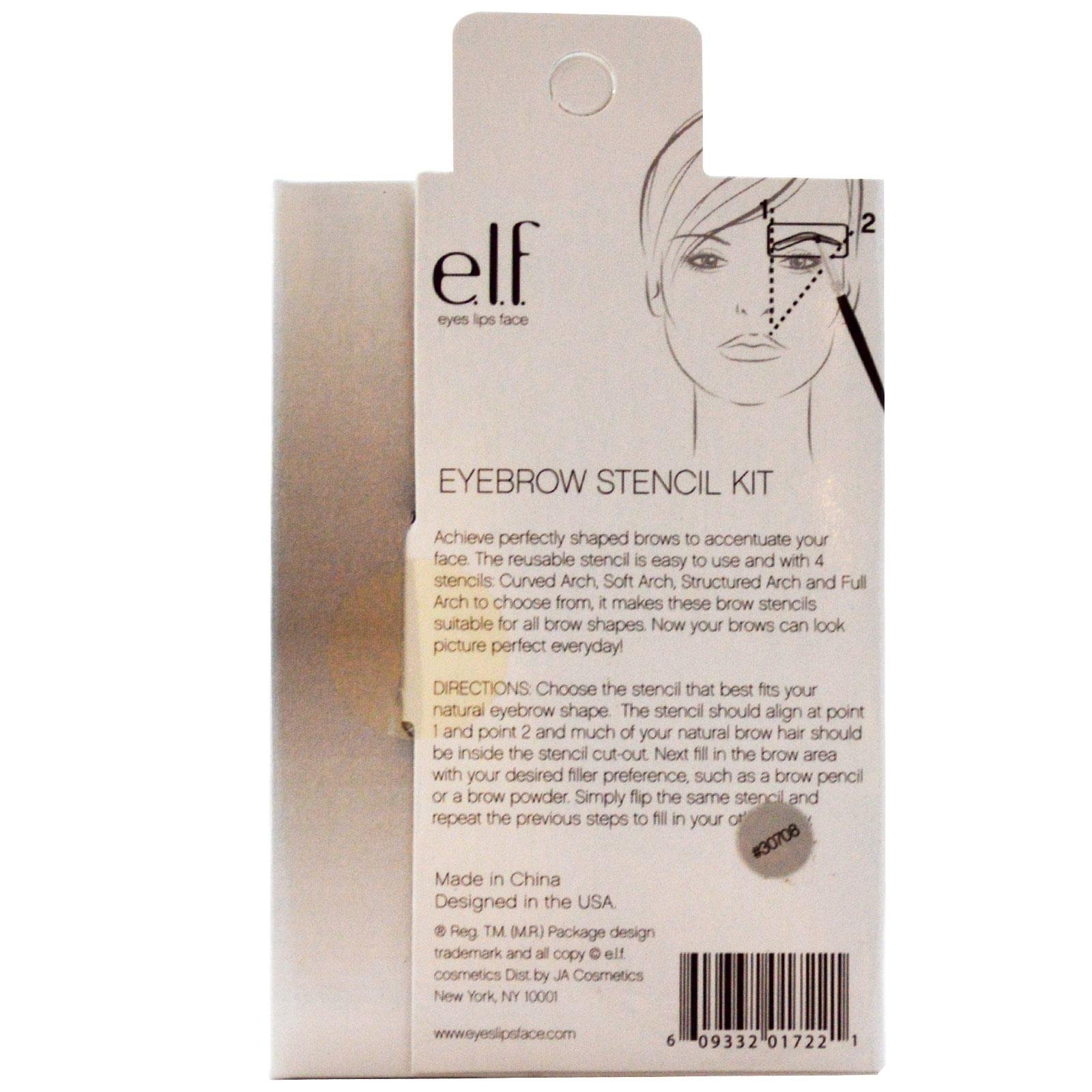 Foto 3 pulgar | Kit De Plantillas Para Cejas E.l.f. Cosmetics Para Cejas Perfectamente Moldeadas - Venta Internacional.