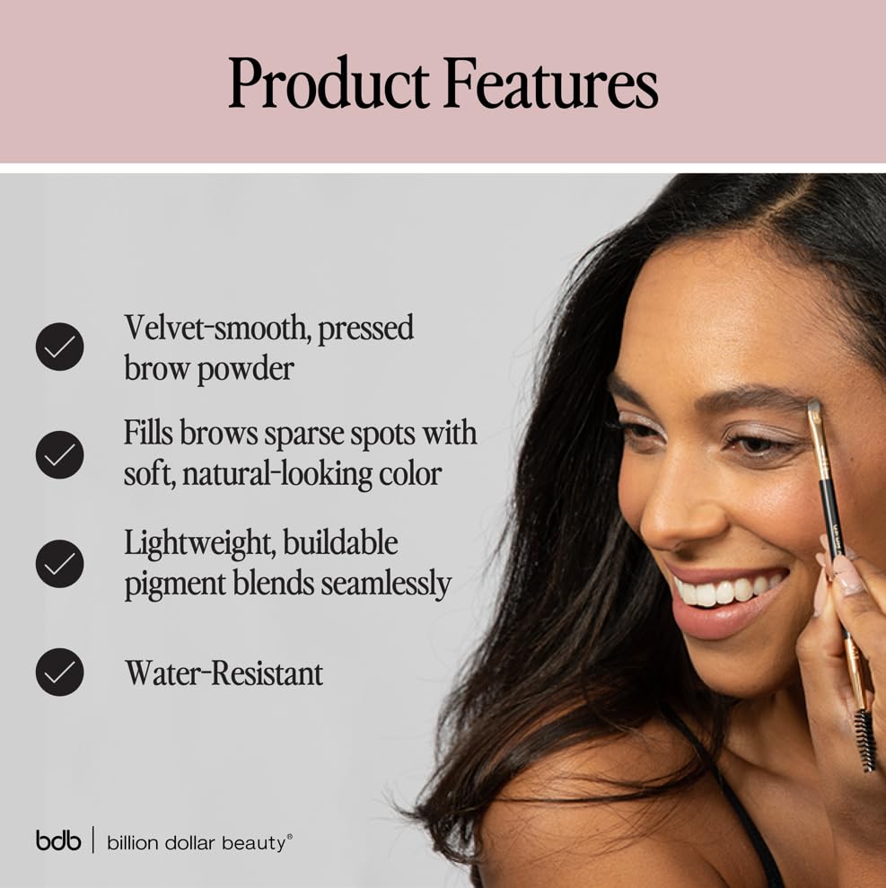 Foto 5 pulgar | Polvo Para Cejas Billion Dollar Brows Taupe Cruelty Free - Venta Internacional.