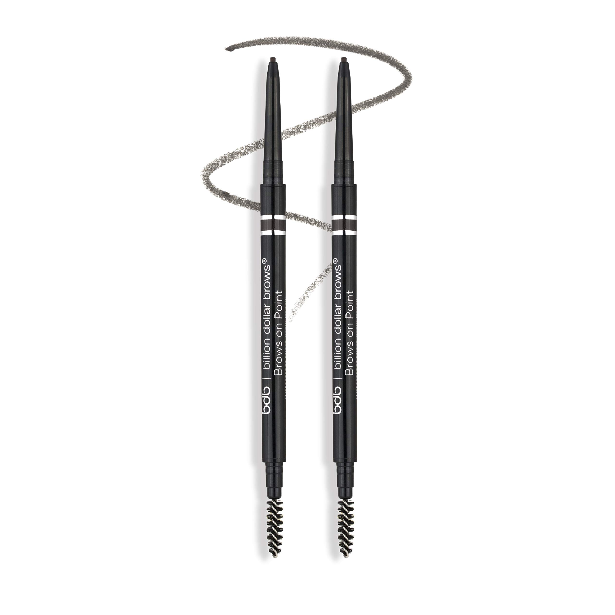 Foto 2 pulgar | Lápiz Para Cejas Billion Dollar Brows Micro Raven De Doble Punta, Paquete De 2 - Venta Internacional.