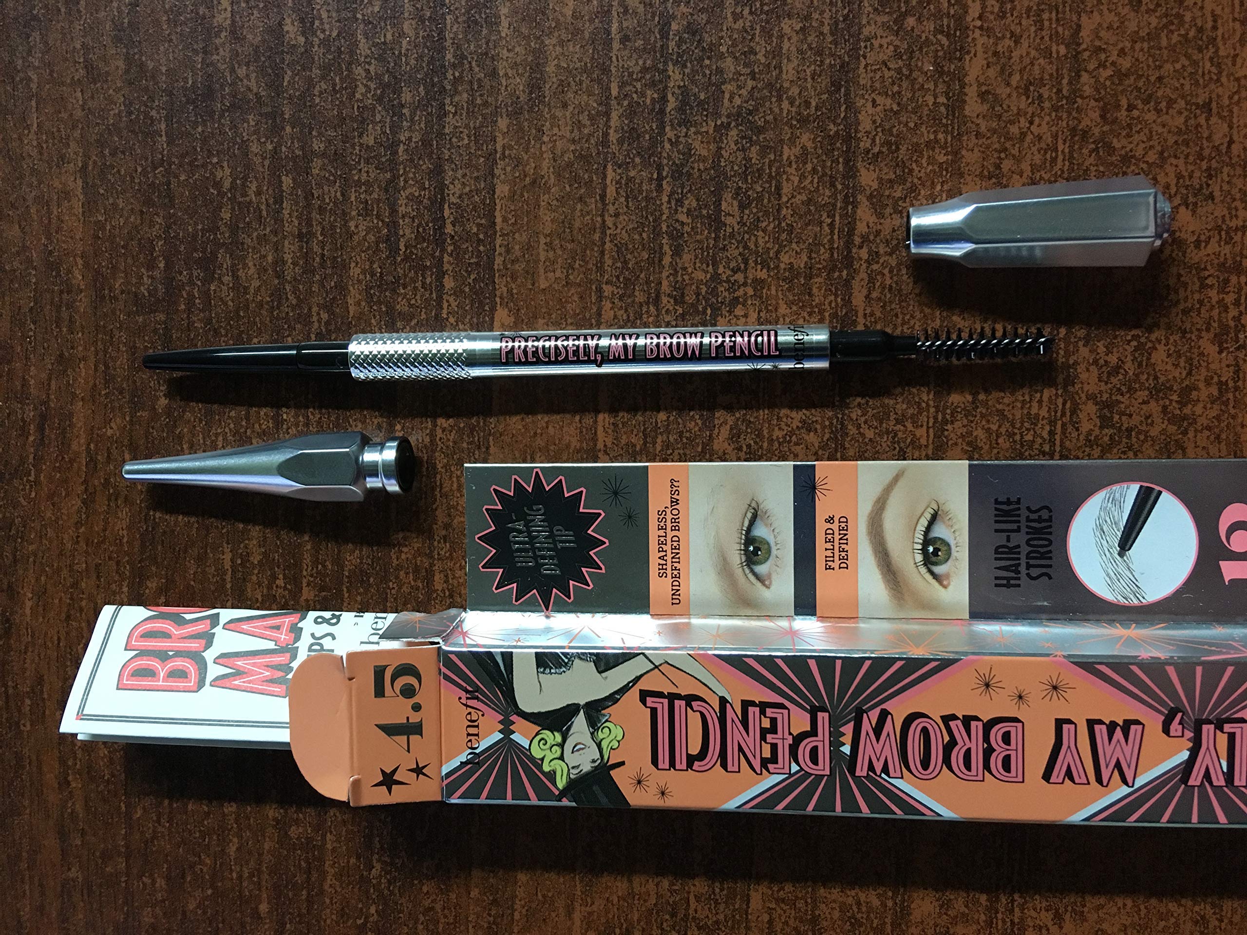 Foto 4 pulgar | Lápiz De Cejas Benefit Precisely, My Brow #4 .5 Neutral Brown - Venta Internacional.