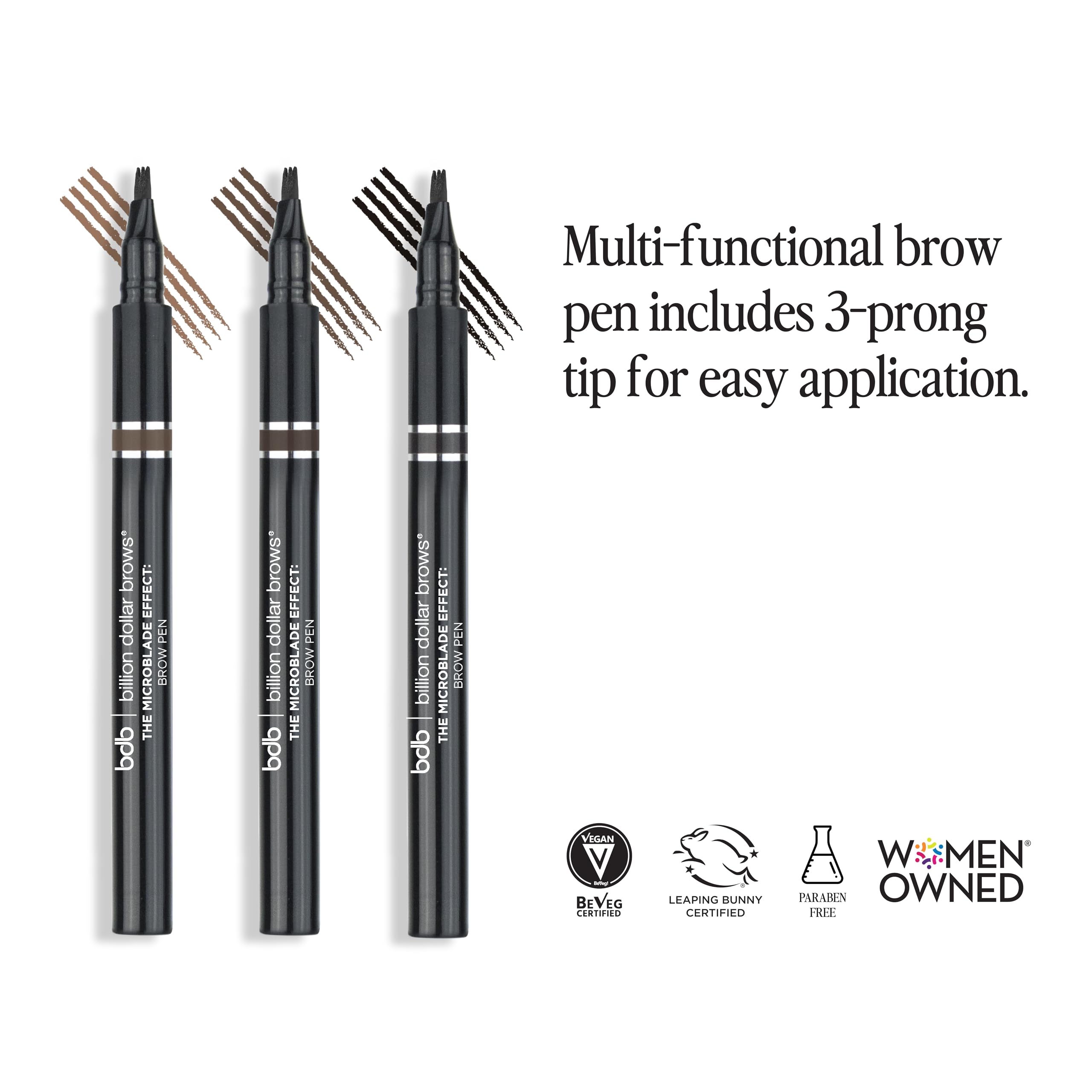 Foto 4 pulgar | Bolígrafo para Cejas Billion Dollar Brows The Microblade Effect Taupe - Venta Internacional