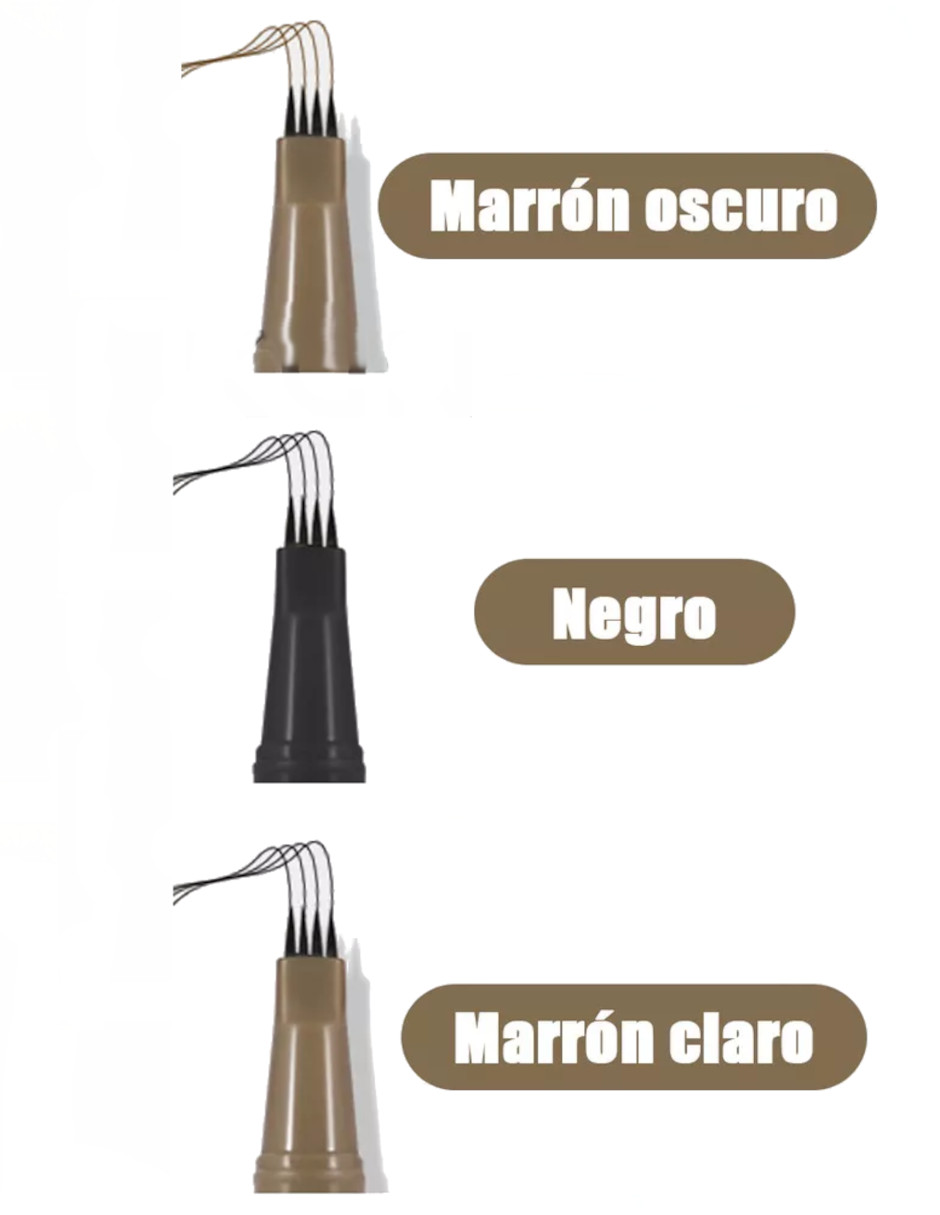 Foto 5 pulgar | Lápiz De Cejas Con 4 Puntas 3 Piezas + Termo GRATIS GÜISH